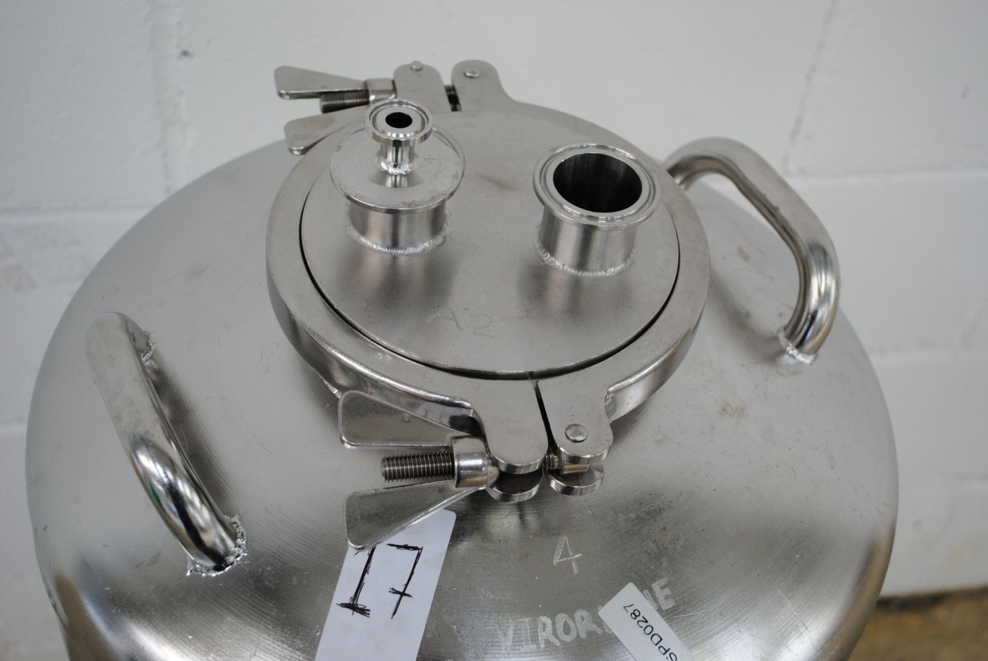 100 litre Stainless Steel Pressure Vessel - Image 4 of 4