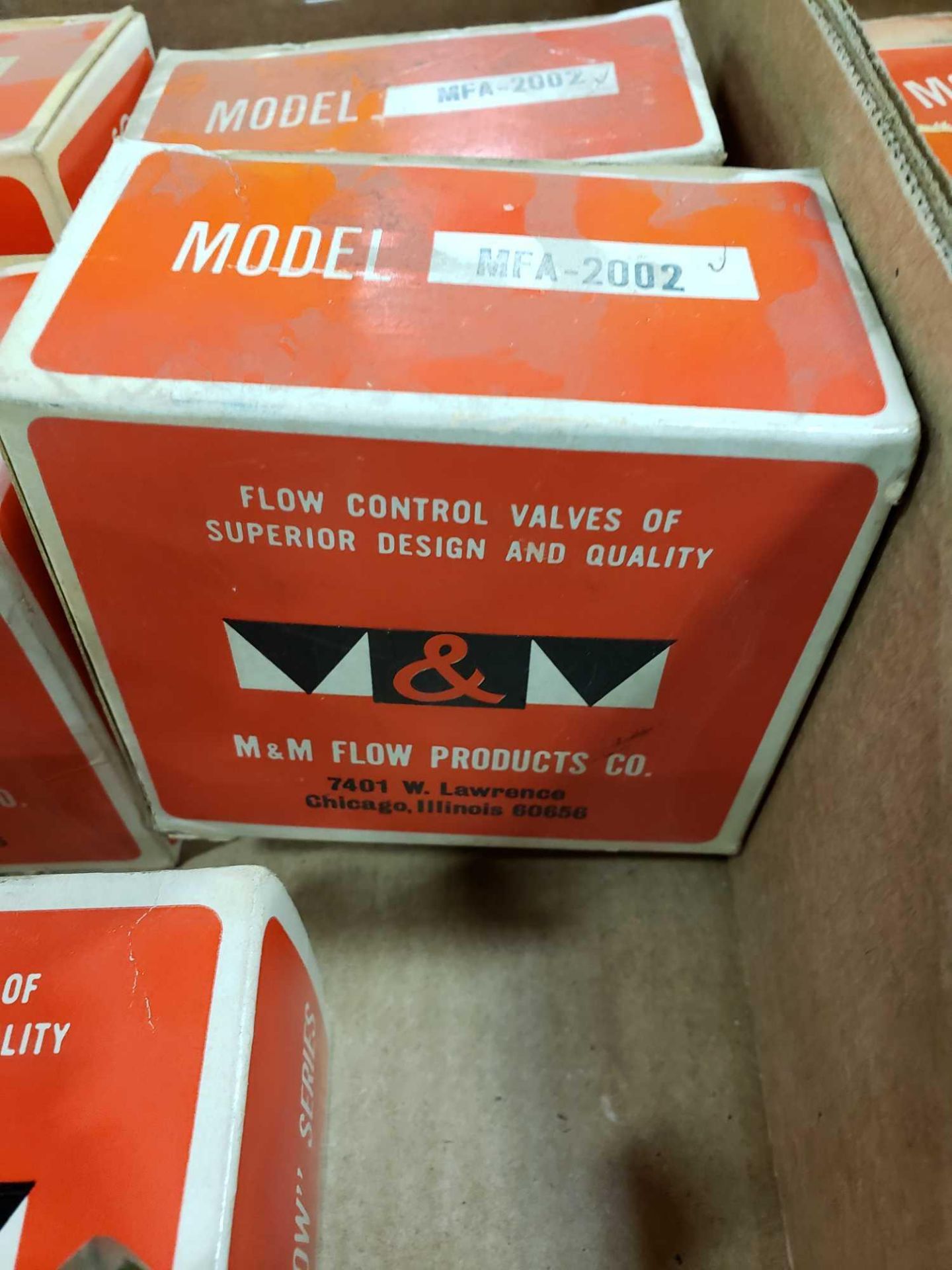 Qty 5 - M&M flow products valve model MFA-2002. New in box. - Image 3 of 3