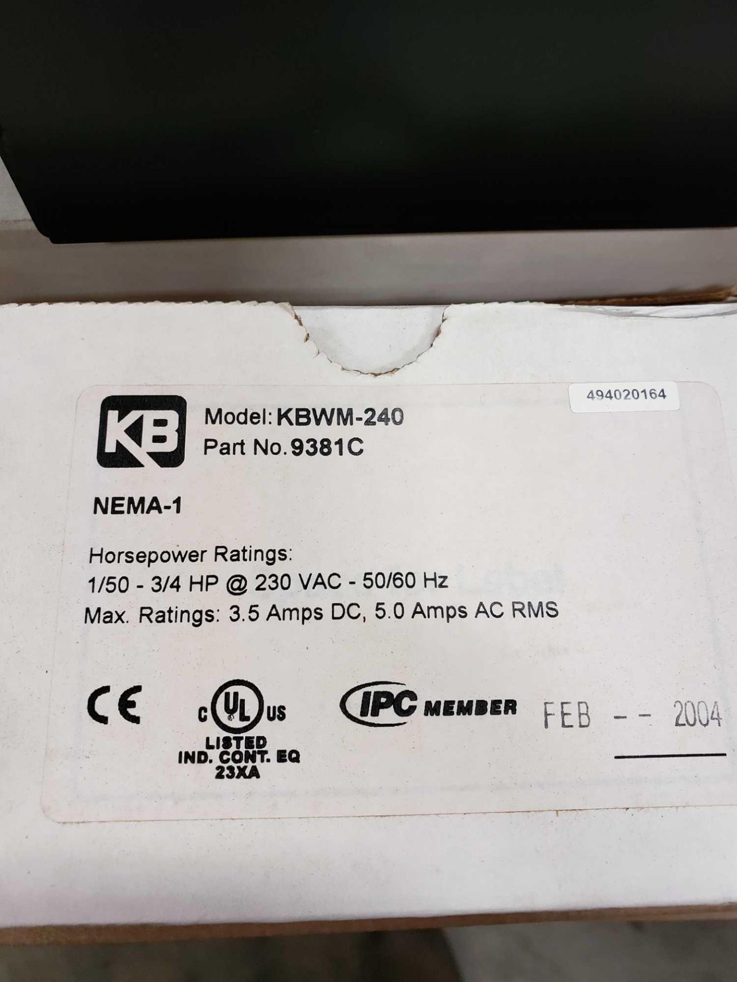 Qty 2 - KB Electronics vari-drive DC motor speed control model KBWM-240. New in box. - Image 2 of 2