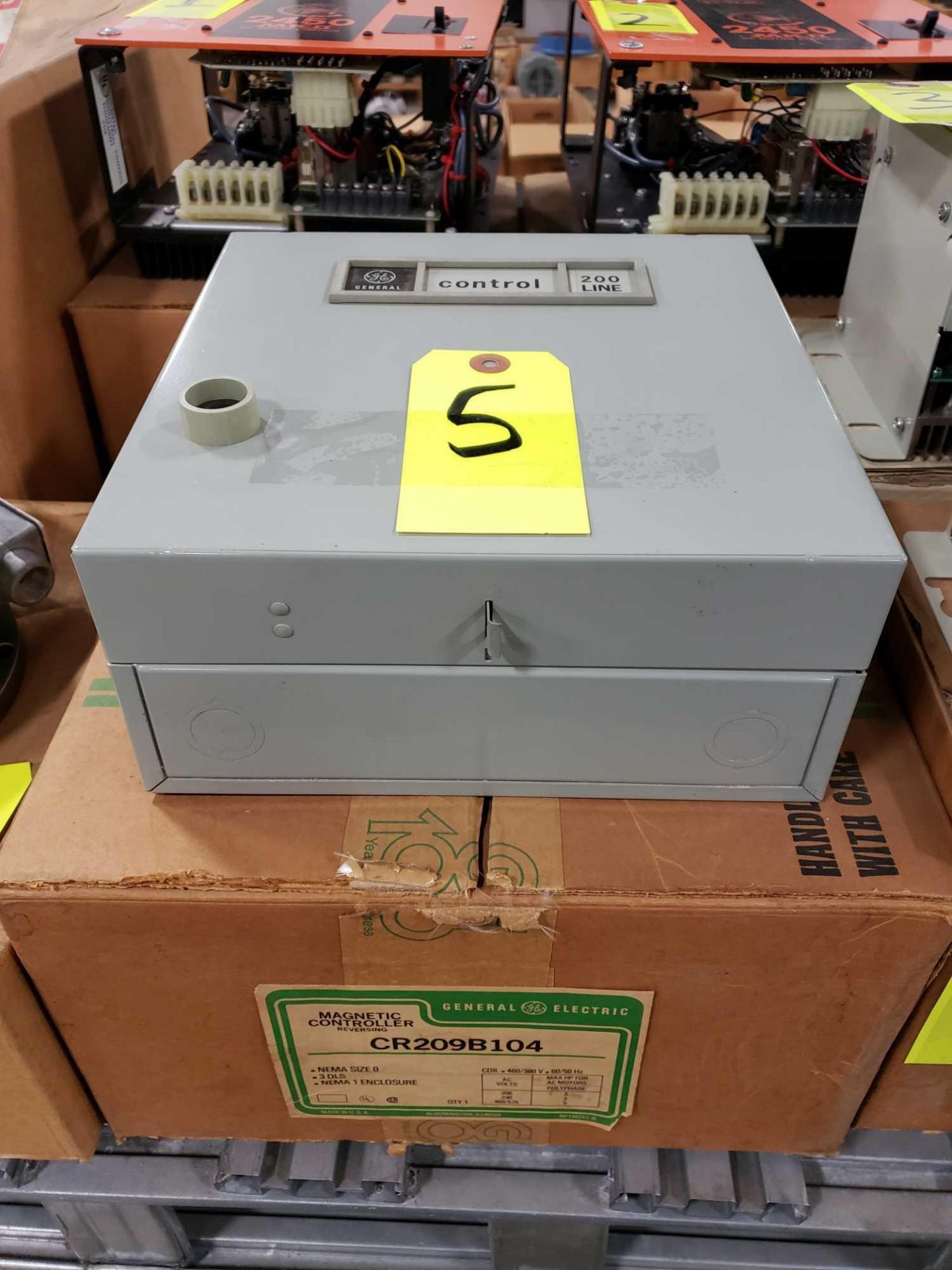 GE magnetic controller reversing contractor CR209B104 Nema size O, nema 1 enclosure. New in box.