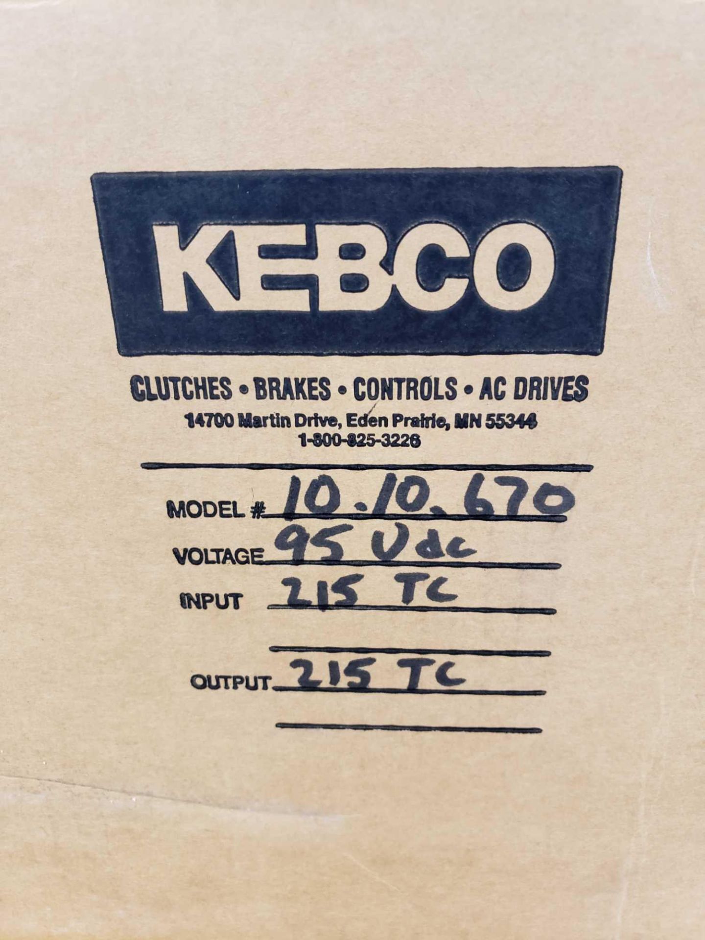 KEB Combibox model 10.10.670, 95vdc, input 215tc, output 215tc. New in box. - Image 4 of 4