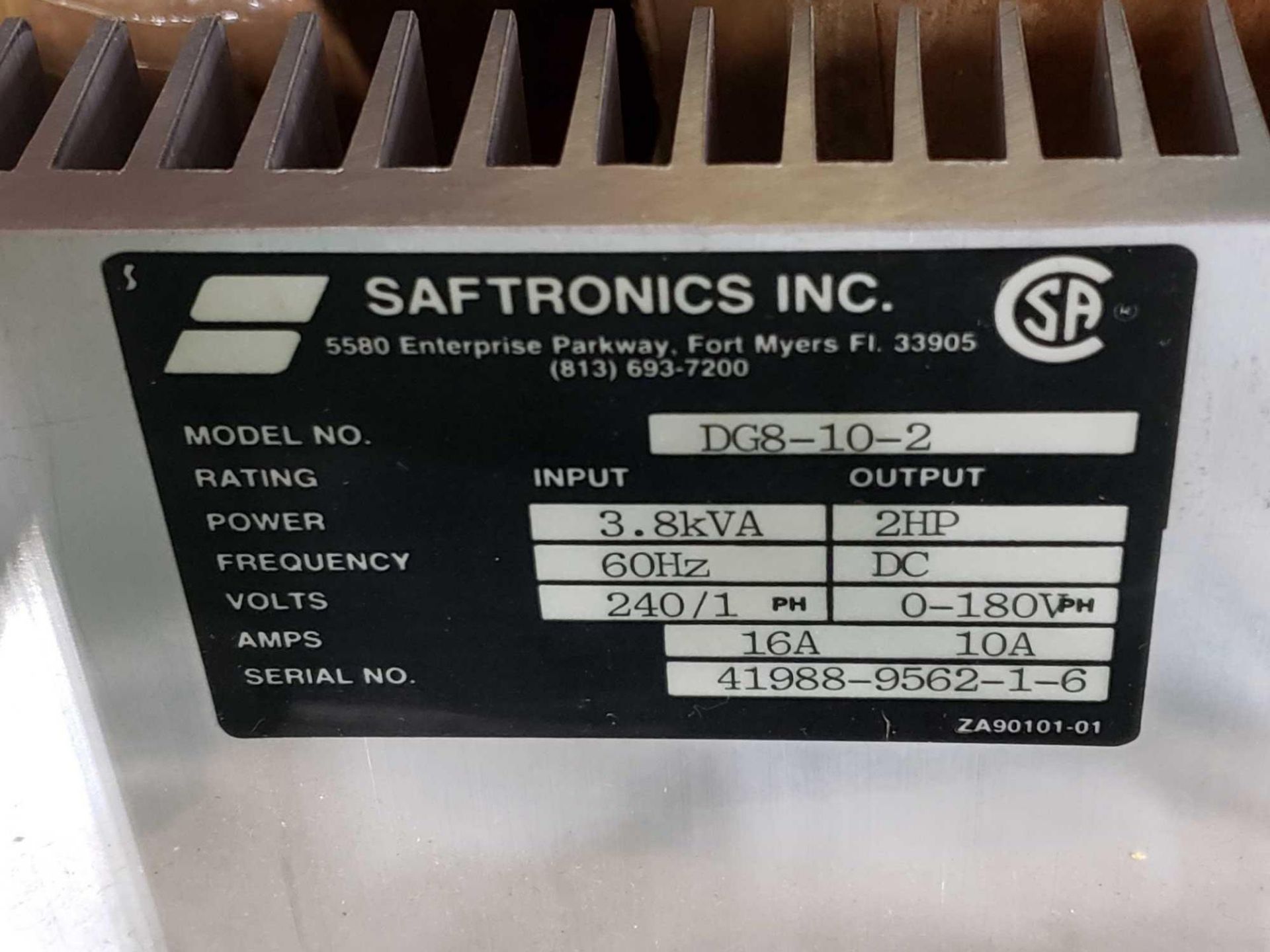 Saftronics drive model DG8-10-2. New in box. - Image 3 of 3