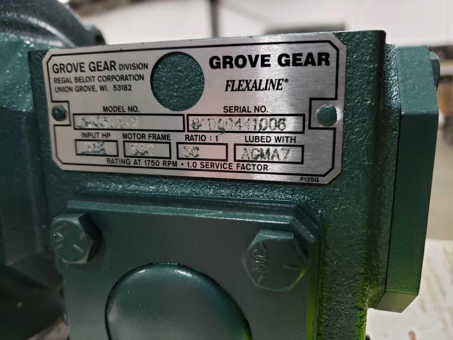 Grove Gear Flexaline gearbox worm gear speed reducer model BMQ213-2, ratio 30:1. New in box. - Image 3 of 4