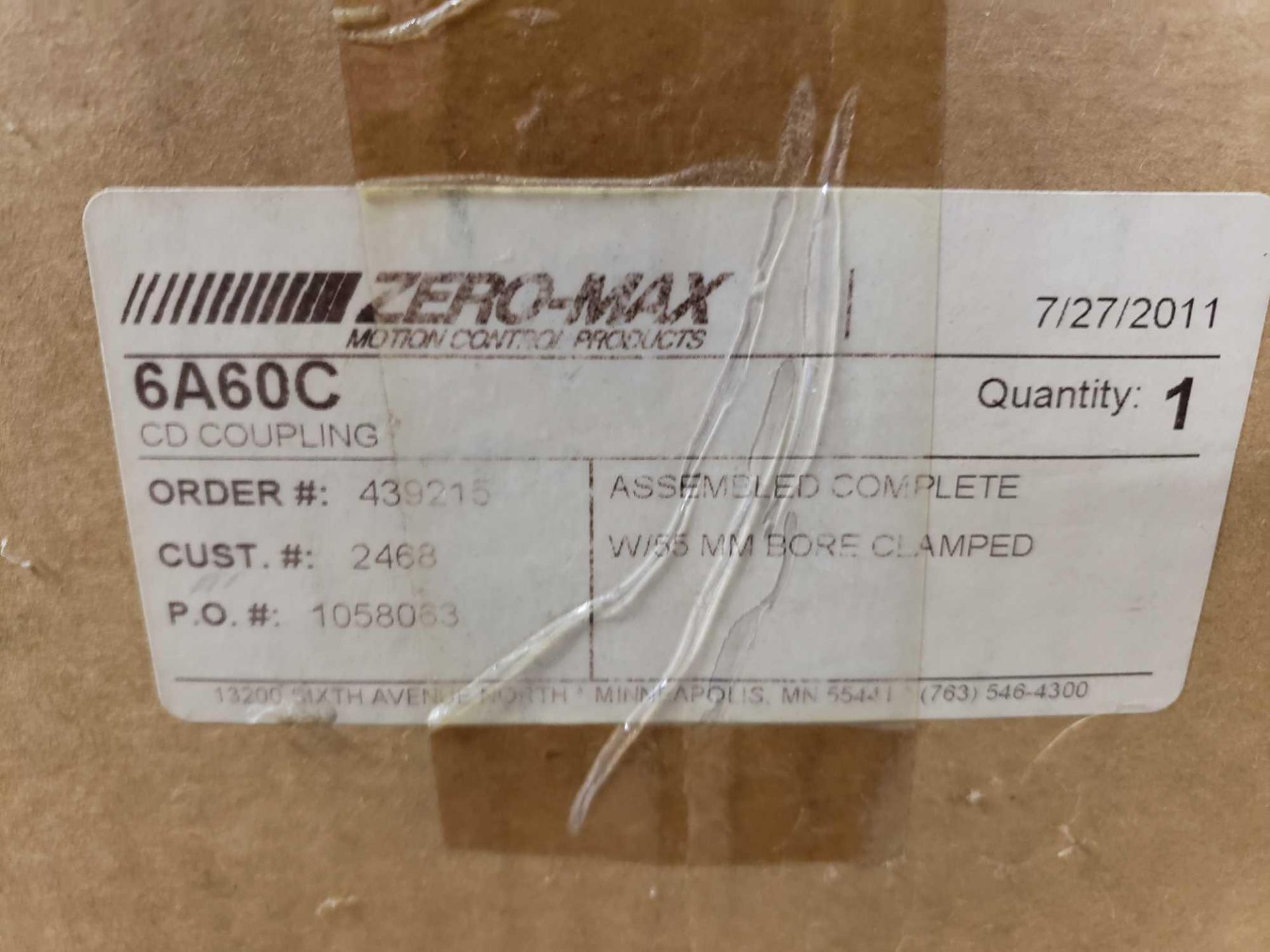 Zero-Max coupler model 6A60C. New in box. - Image 2 of 4