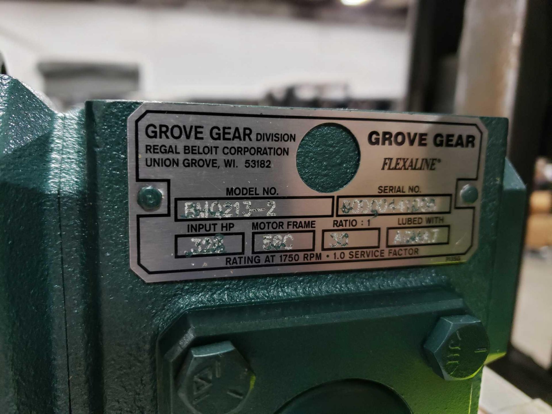 Grove Gear Flexaline gearbox worm gear speed reducer model BMQ213-2, ratio 30:1. New in box. - Image 2 of 4