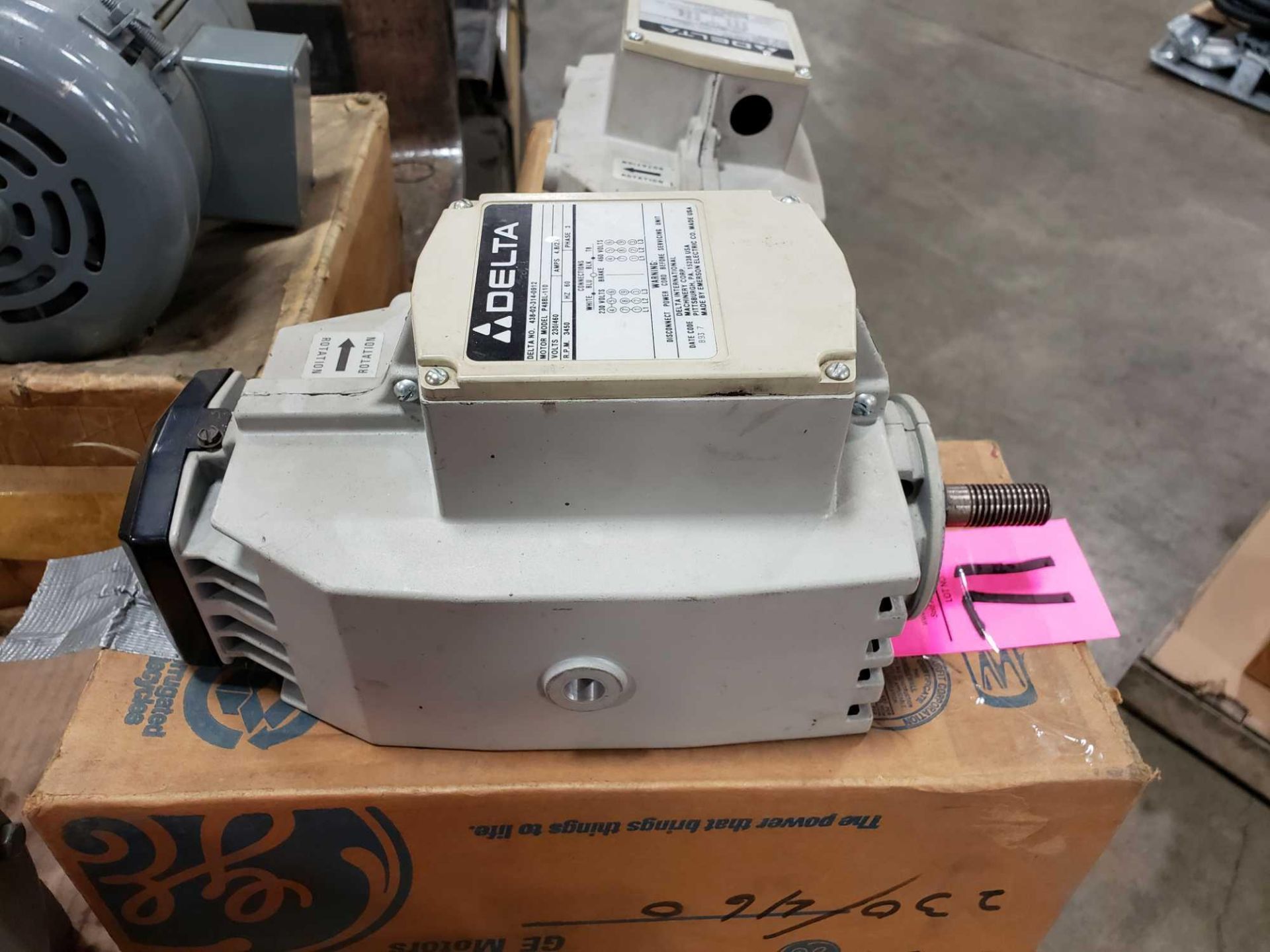 Delta saw motor model P48BL-110. New in box. - Image 2 of 3