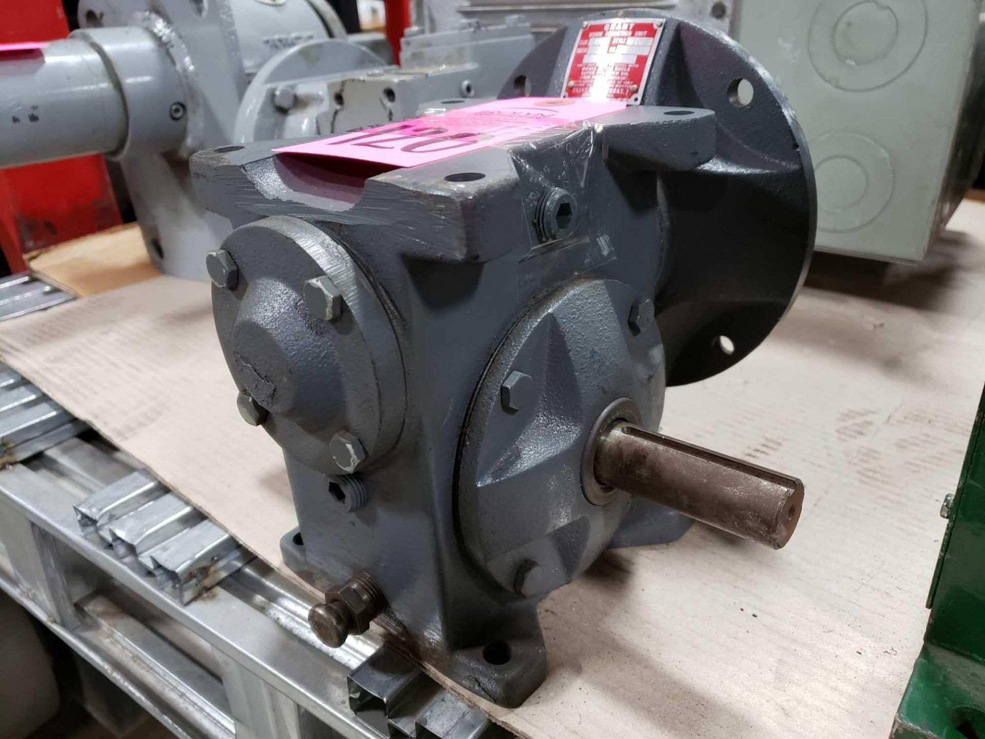 Grant worm reduction unit gear box, size 200, style STF, ratio 30 to 1. New as pictured with wear. - Image 3 of 3