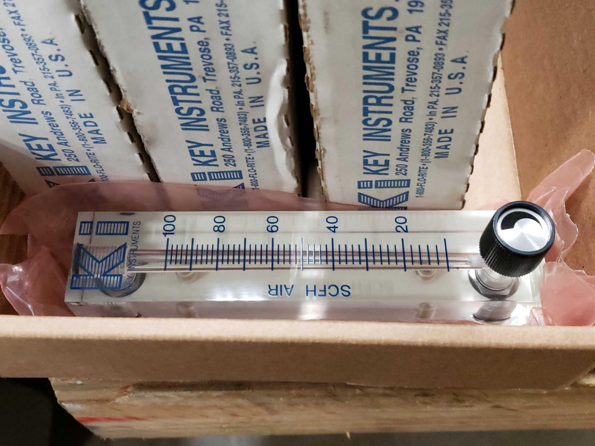 Qty 9 - Brooks variable area mechanical flowmeter model 5P361. New in box. - Image 3 of 3