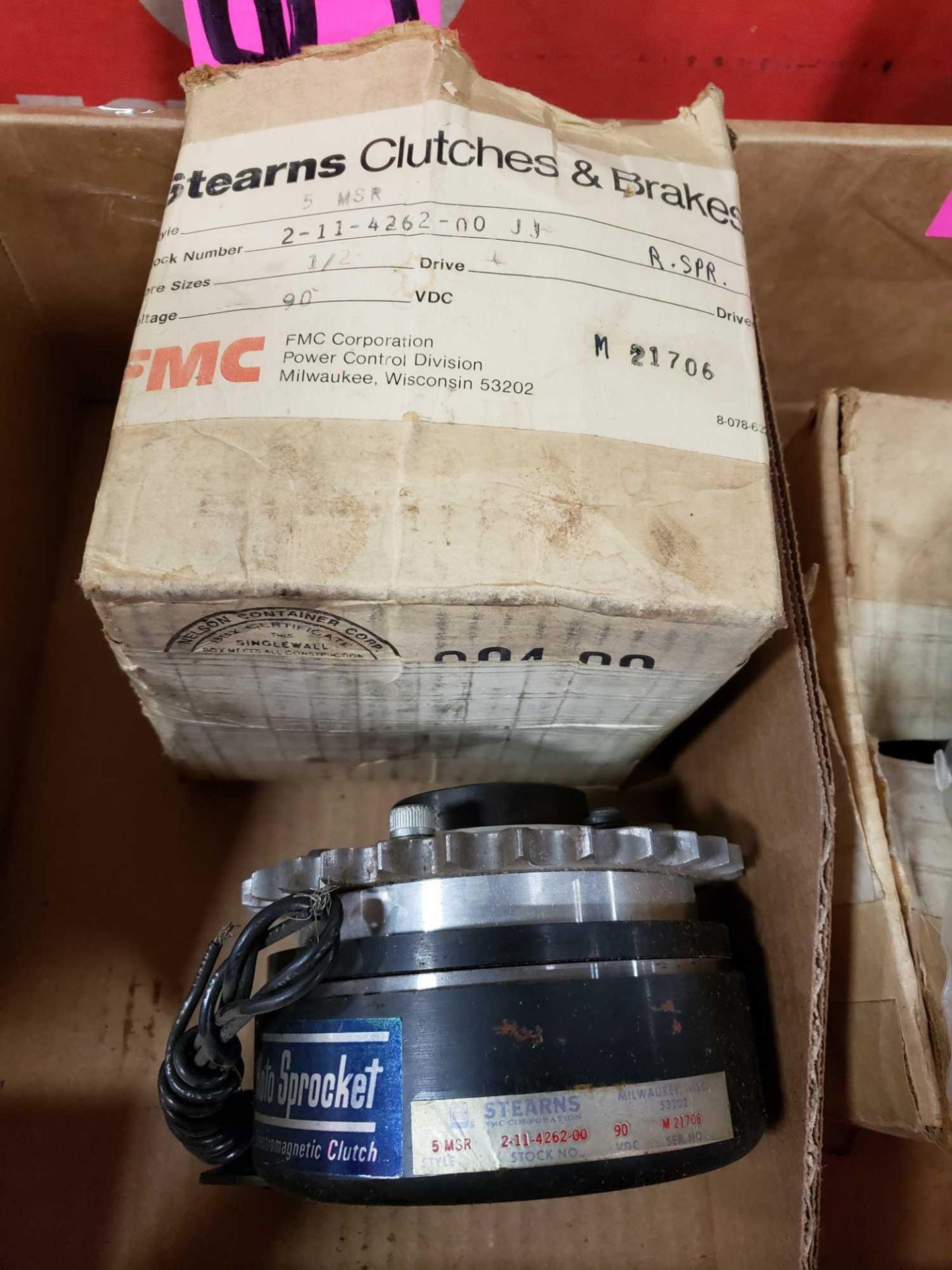 Stearns clutch brake. Style 5MSR. 90vdc. New with wear. - Image 2 of 3