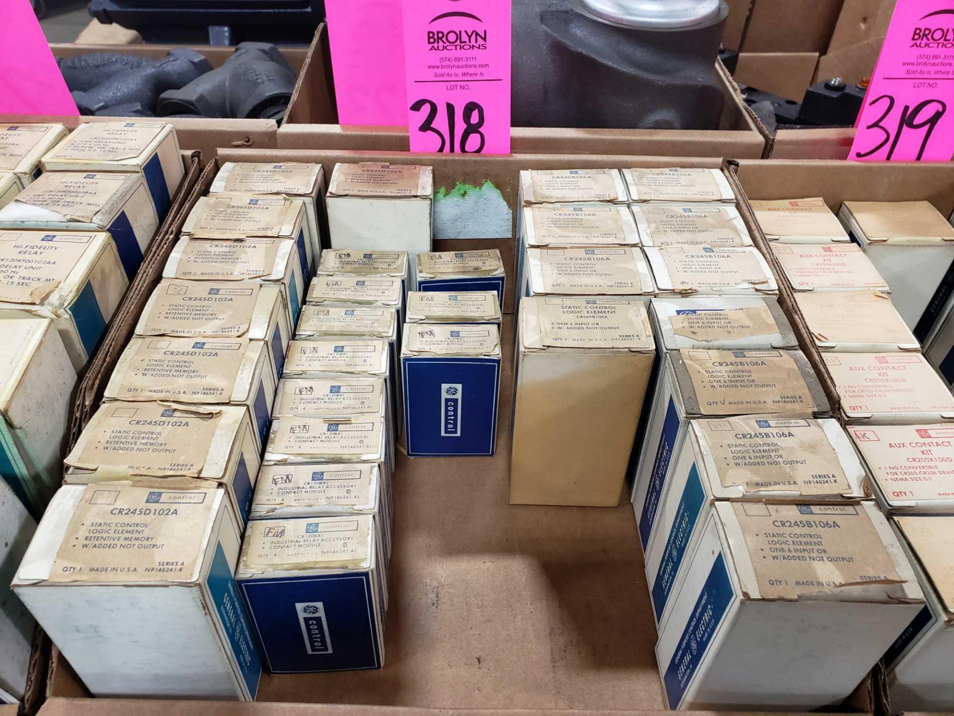 Qty 30 - Assorted GE electrical parts. New in boxes.
