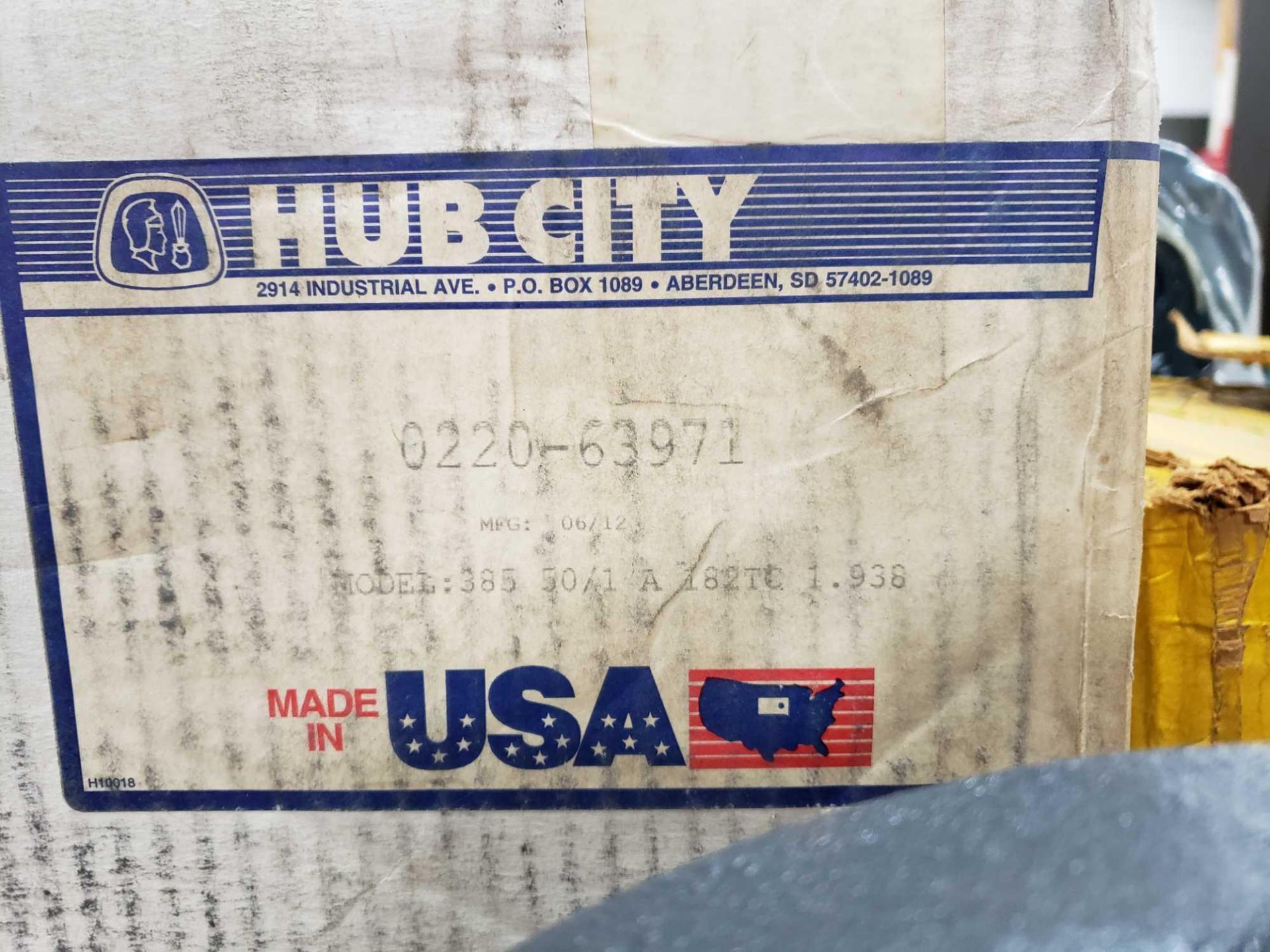 Hub City gear box speed reducer model 325, ratio 50/1, style A. New in box. - Image 4 of 4