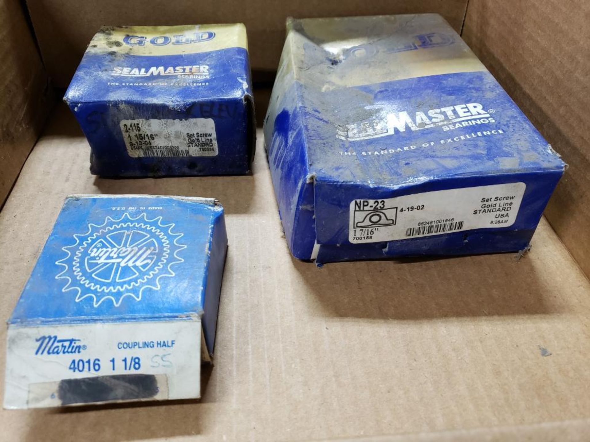 Qty 4 - Sealmaster bearings and martin sprocket. New in box. - Image 3 of 4