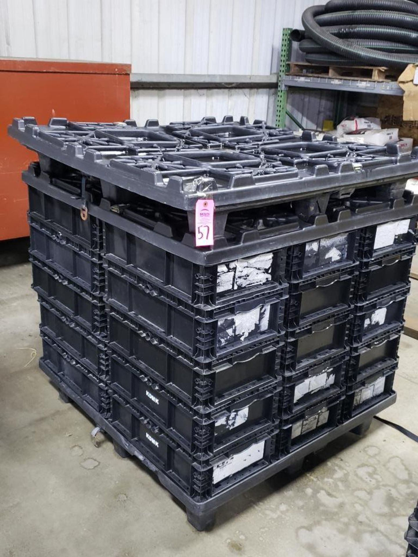 Qty 30 - plastic bins on pallet.