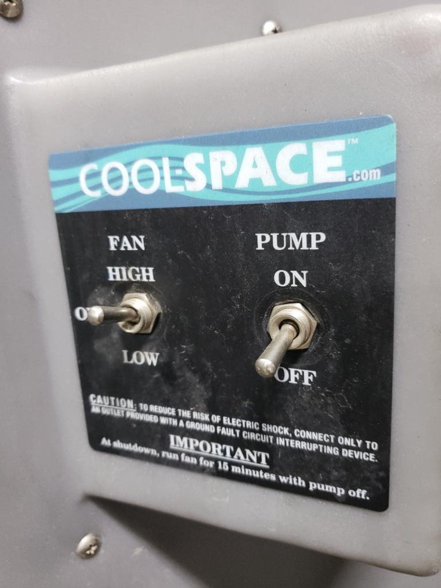 Cool space portable evaporative cooler model CS5-48-2B. single phase 115v. Mfg Date 08/12. - Image 6 of 6