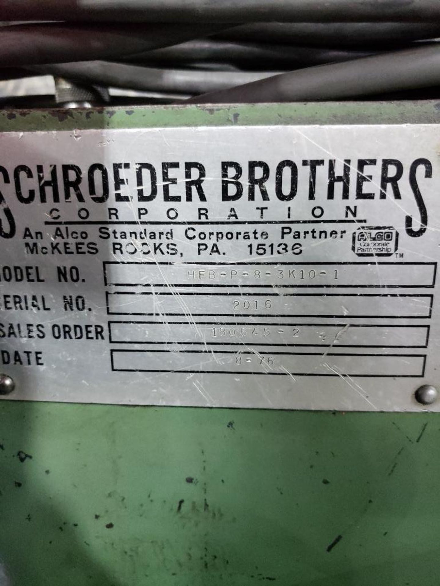 Schroeder Brothers hydraulic fluid filtration unit. - Bild 3 aus 3