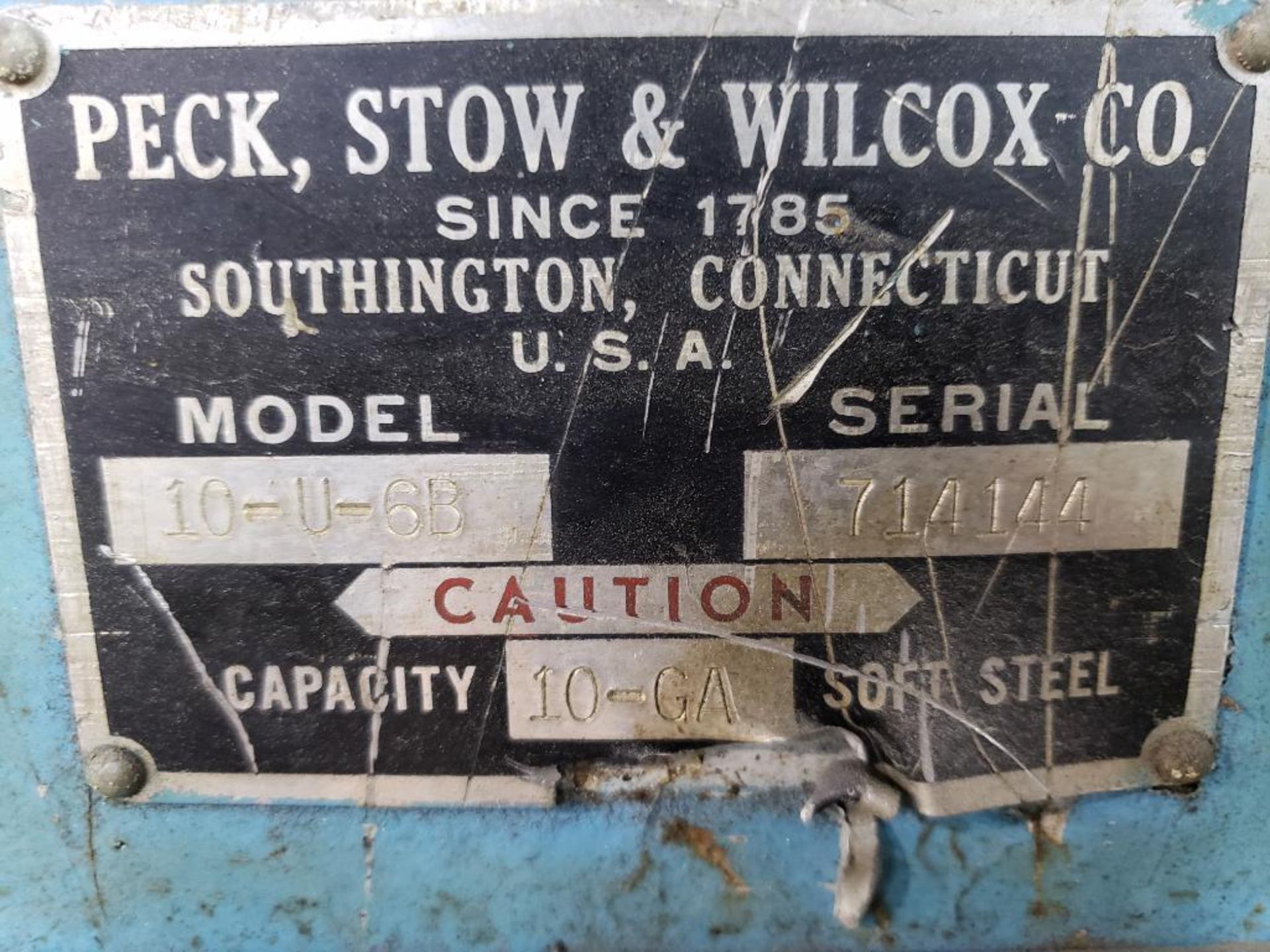 Peck, Stow & Wilcox / Pexto model 10-U-6B shear. 10 gauge cap. Sony Magnescale back gauge. - Image 28 of 28