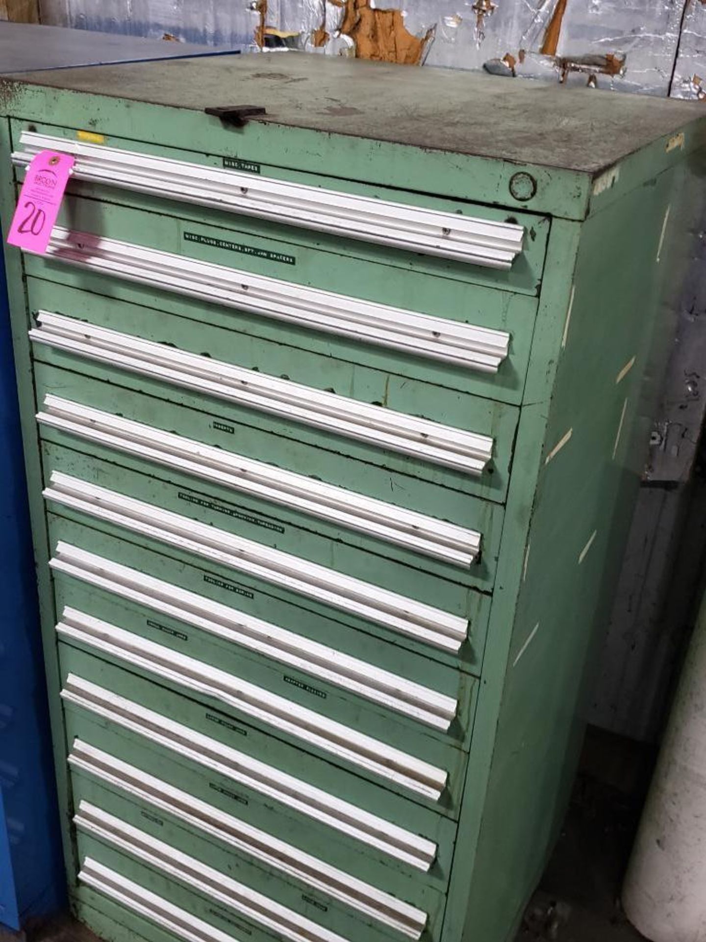11 drawer Tool cabinet. Overall dimensions 59Tx30Wx28D. - Image 2 of 2