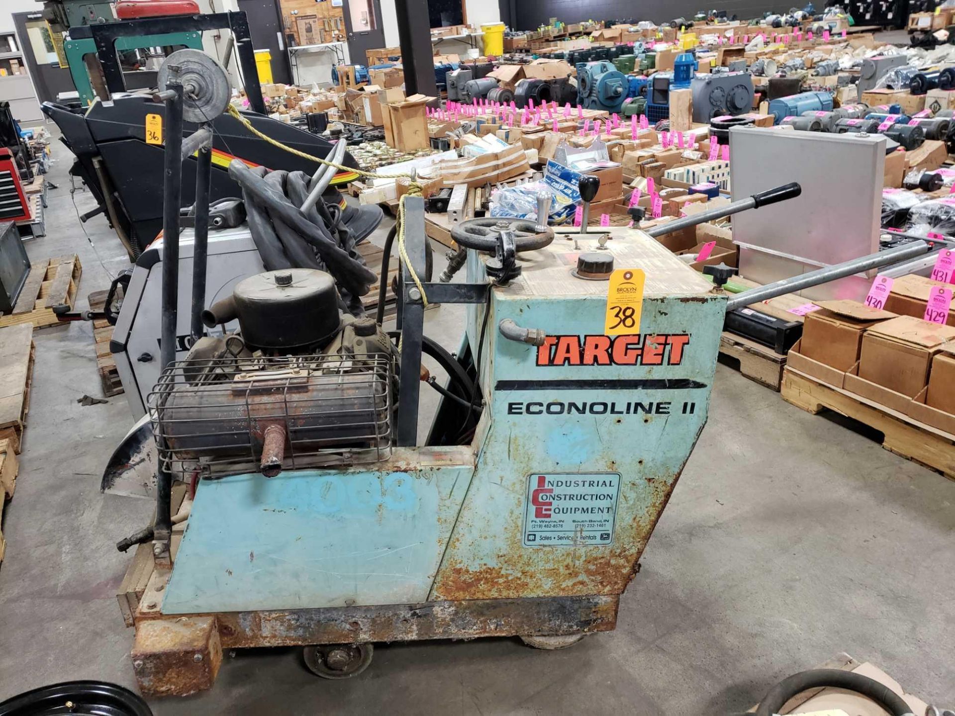 Target Econoline II gas concrete saw.