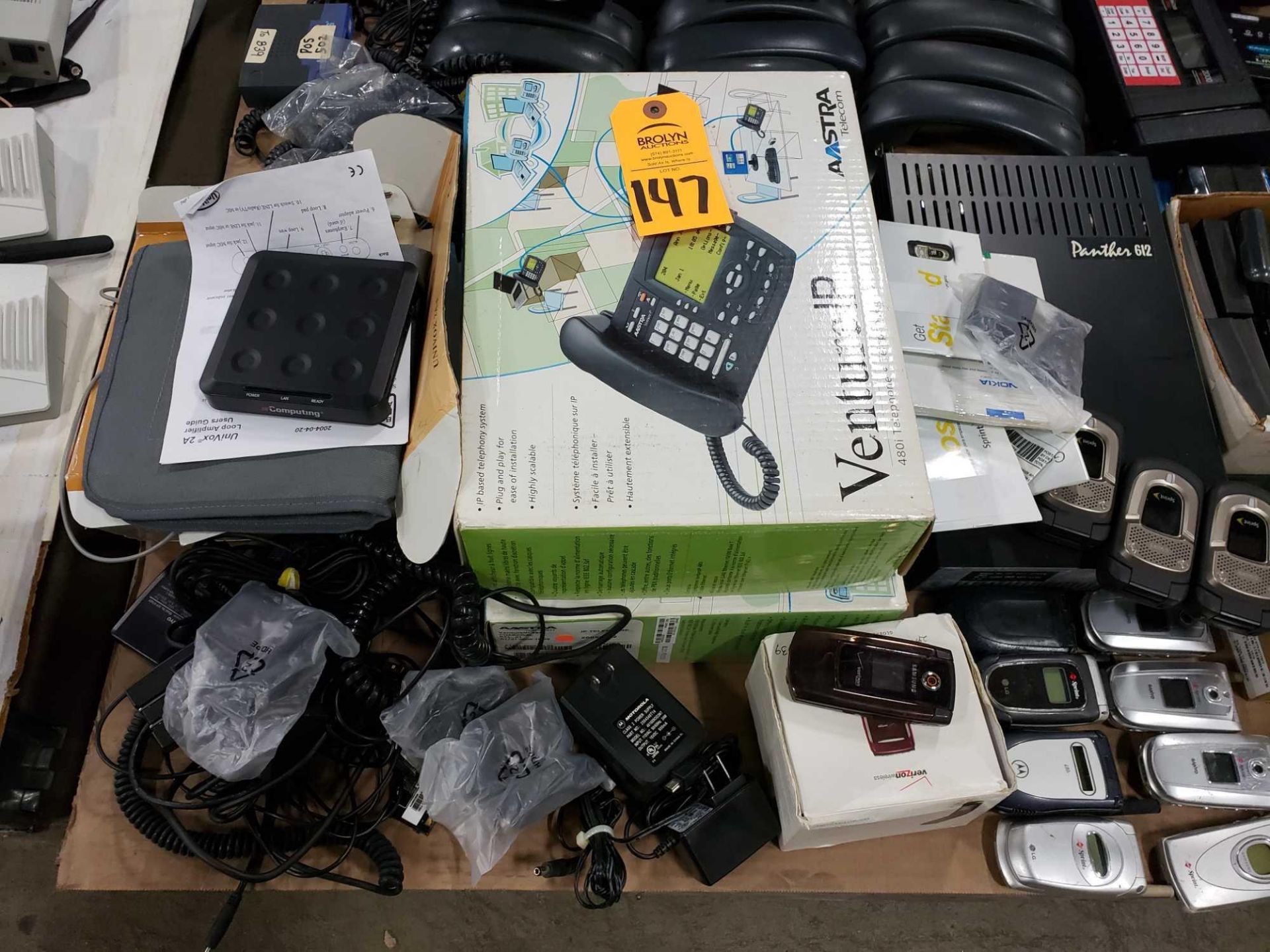 Pallet of assorted phones, polycom units, walkie talkies, cell phones, etc. - Image 2 of 5