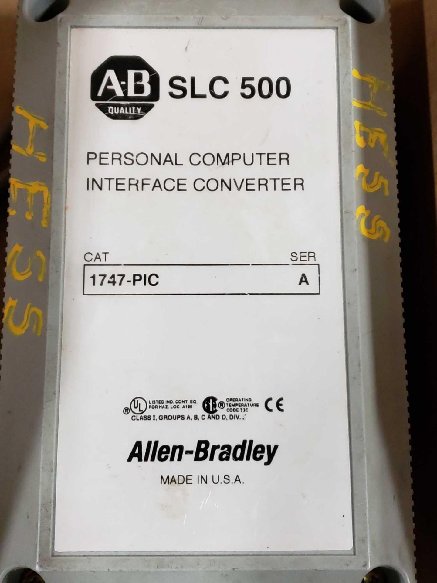 Allen Bradley SLC500 personal computer interface converter. Catalog 1747-PIC. - Image 2 of 2