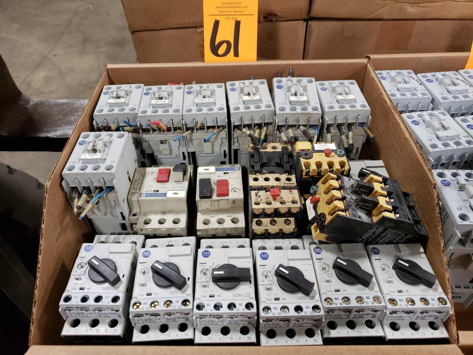 Lot of assorted Allen Bradley contactors.