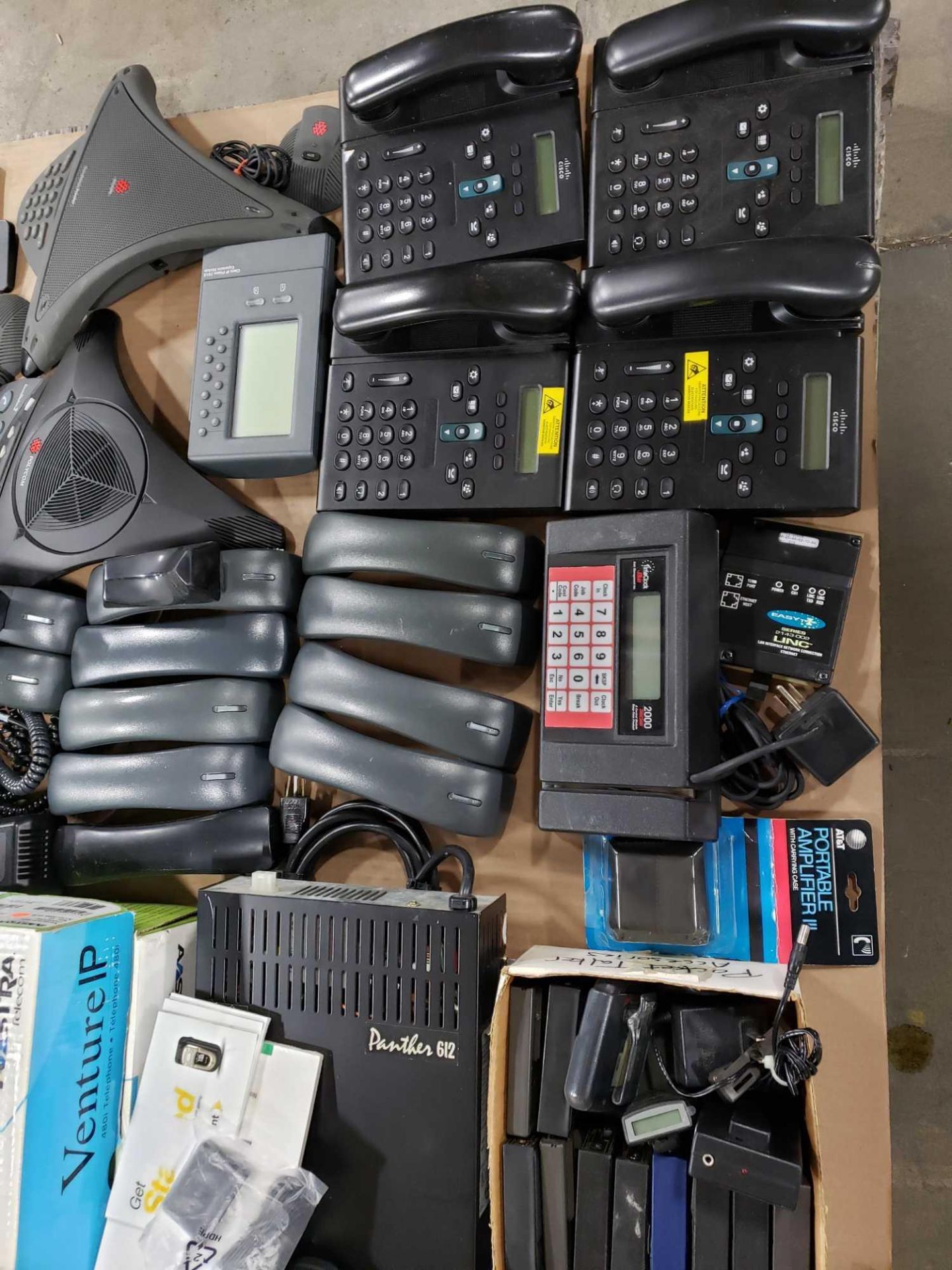 Pallet of assorted phones, polycom units, walkie talkies, cell phones, etc. - Image 4 of 5