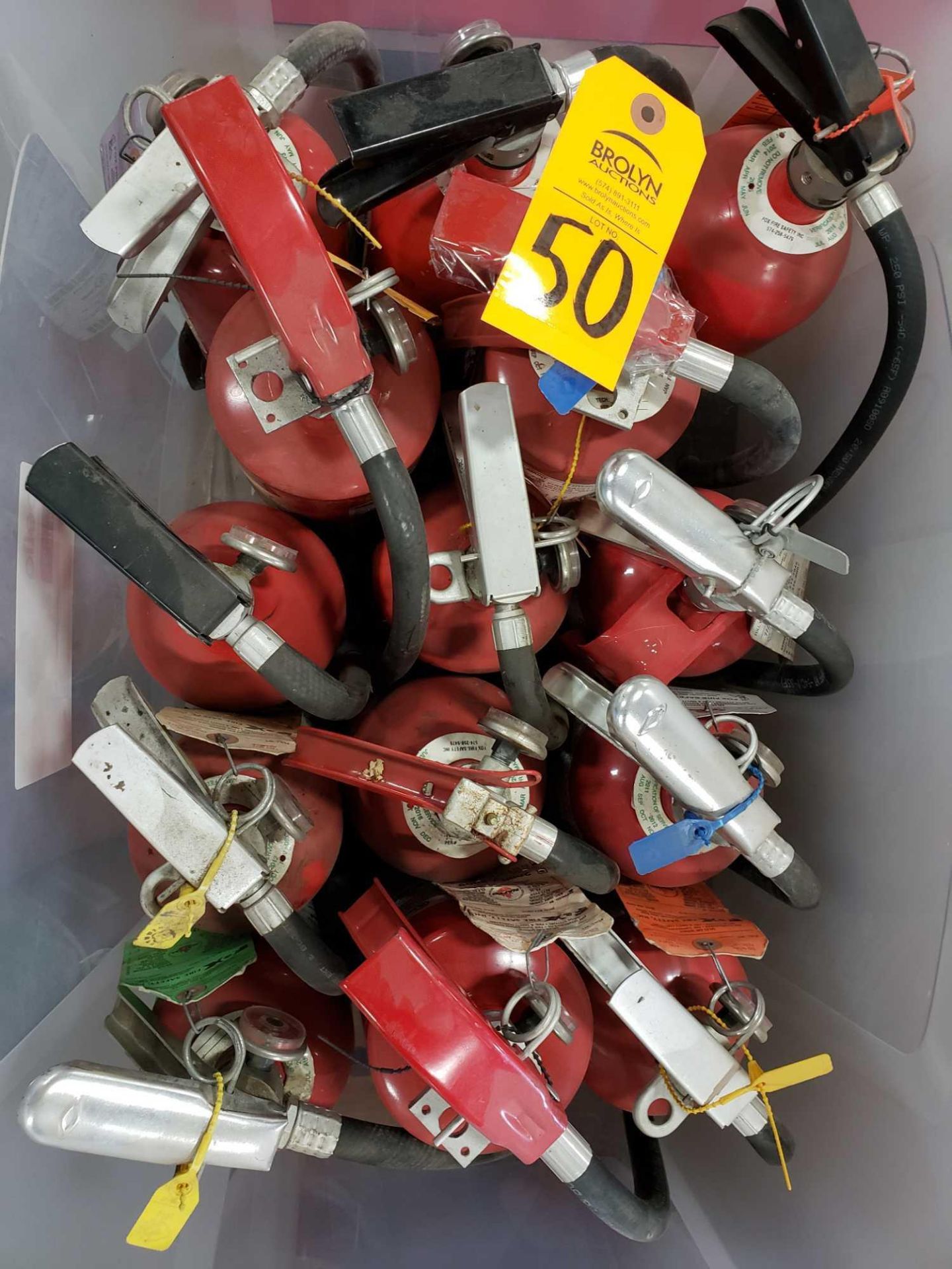 Qty 14 - Fire extinguishers. - Image 2 of 2