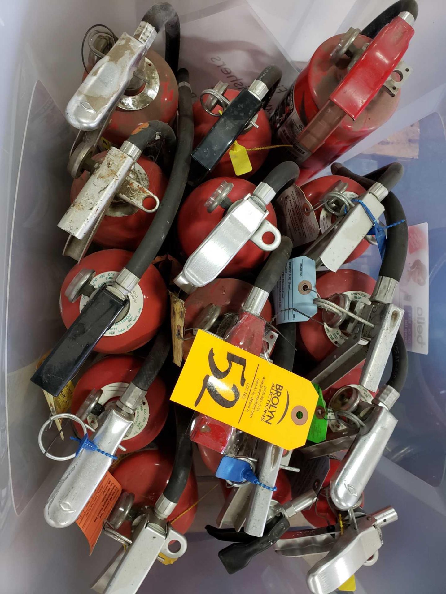 Qty 14 - Fire extinguishers. - Image 2 of 2