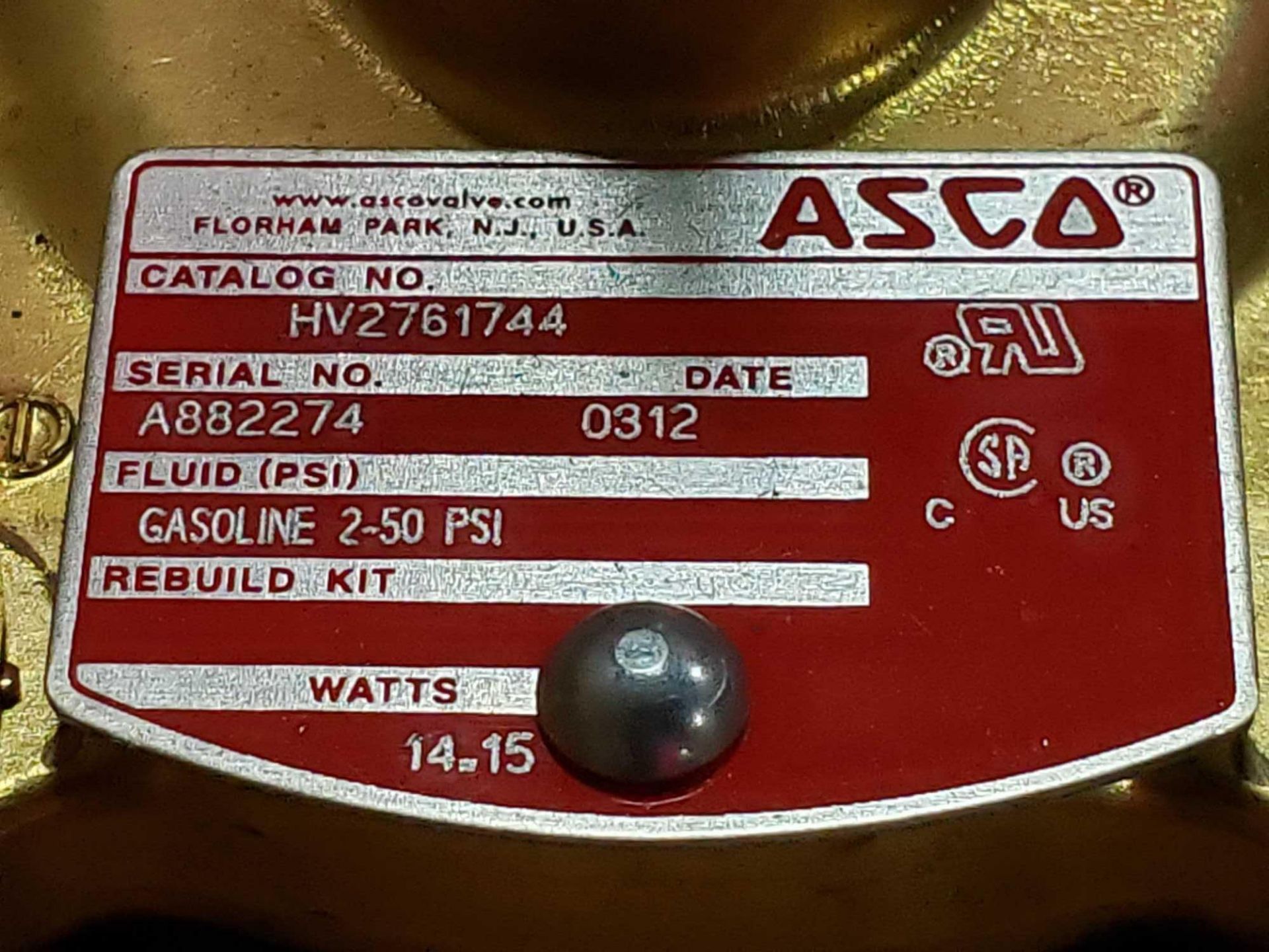 Asco valve catalog HV2761744. New as pictured. - Image 2 of 2