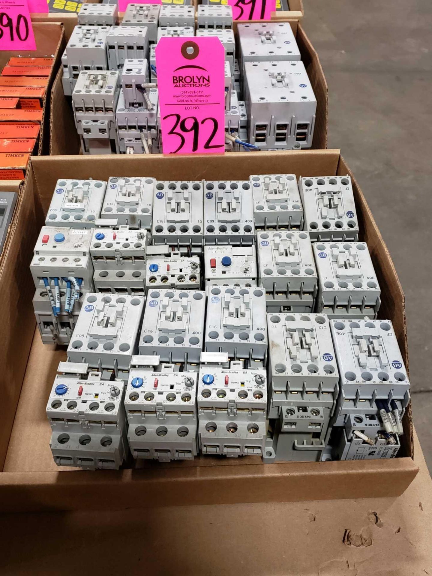 Assorted Allen Bradley contactors as pictured.