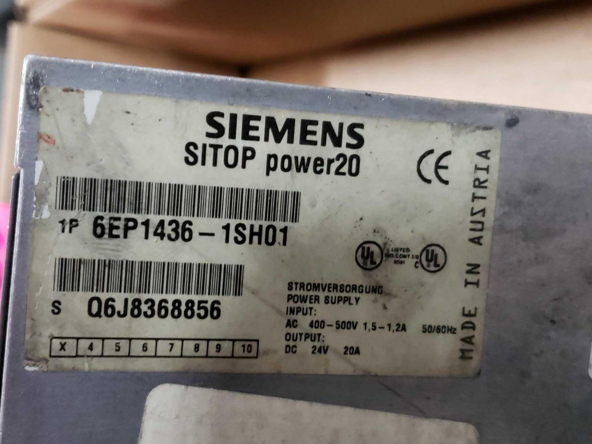 Siemens Sitop power supply model 6EP1436-1SH01. - Image 3 of 3