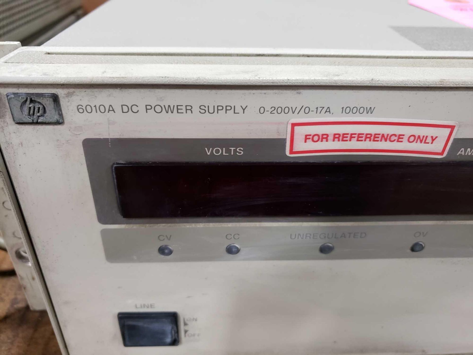 HP model 6010A, DC power supply. 0-200V/0-17A, 1000w. - Image 3 of 3