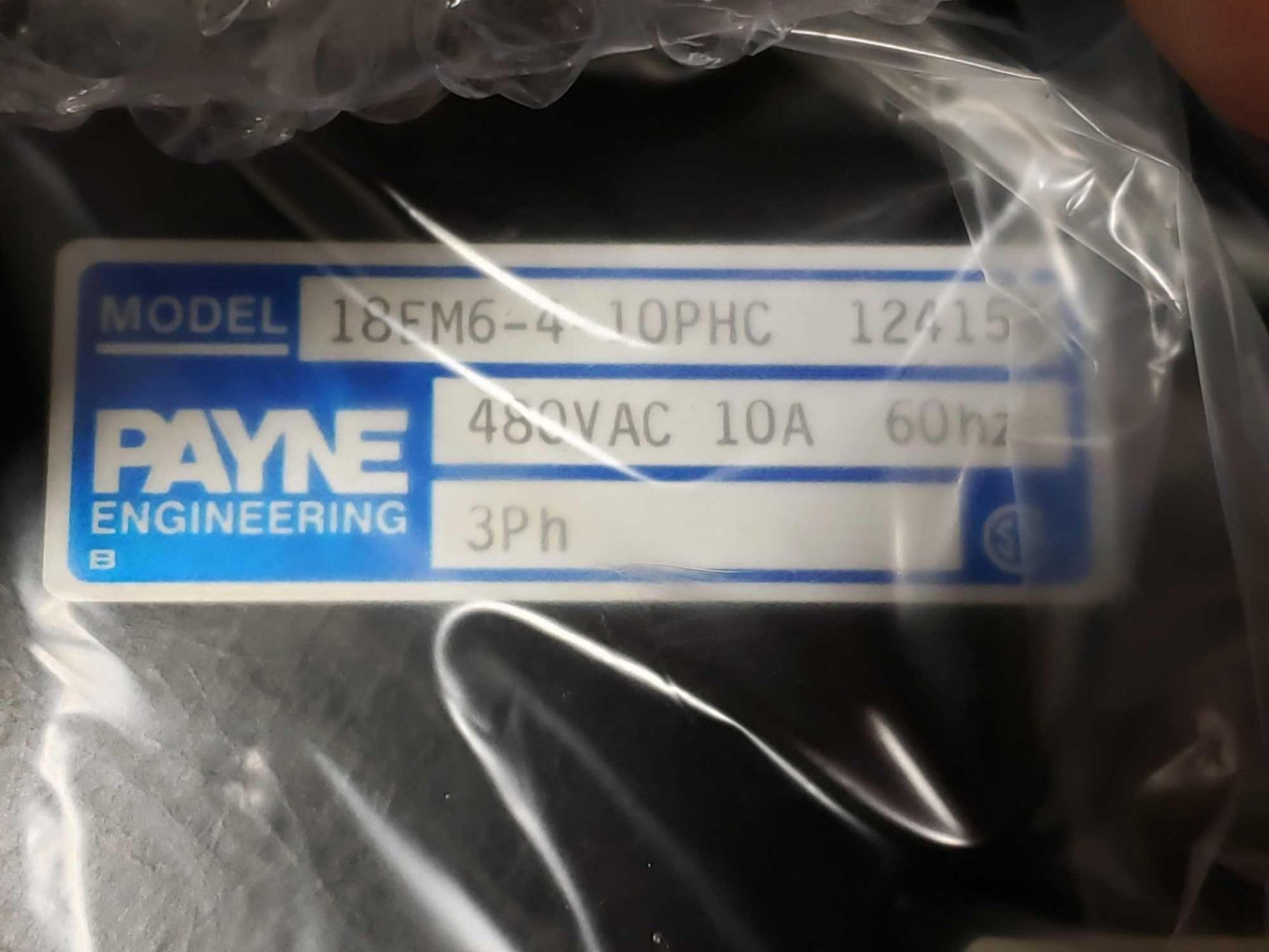 Payne Engineering power control model 18EM6-4-10PHC. 3 phase 480vac, 10amp, 60hz. New in plastic. - Image 2 of 2