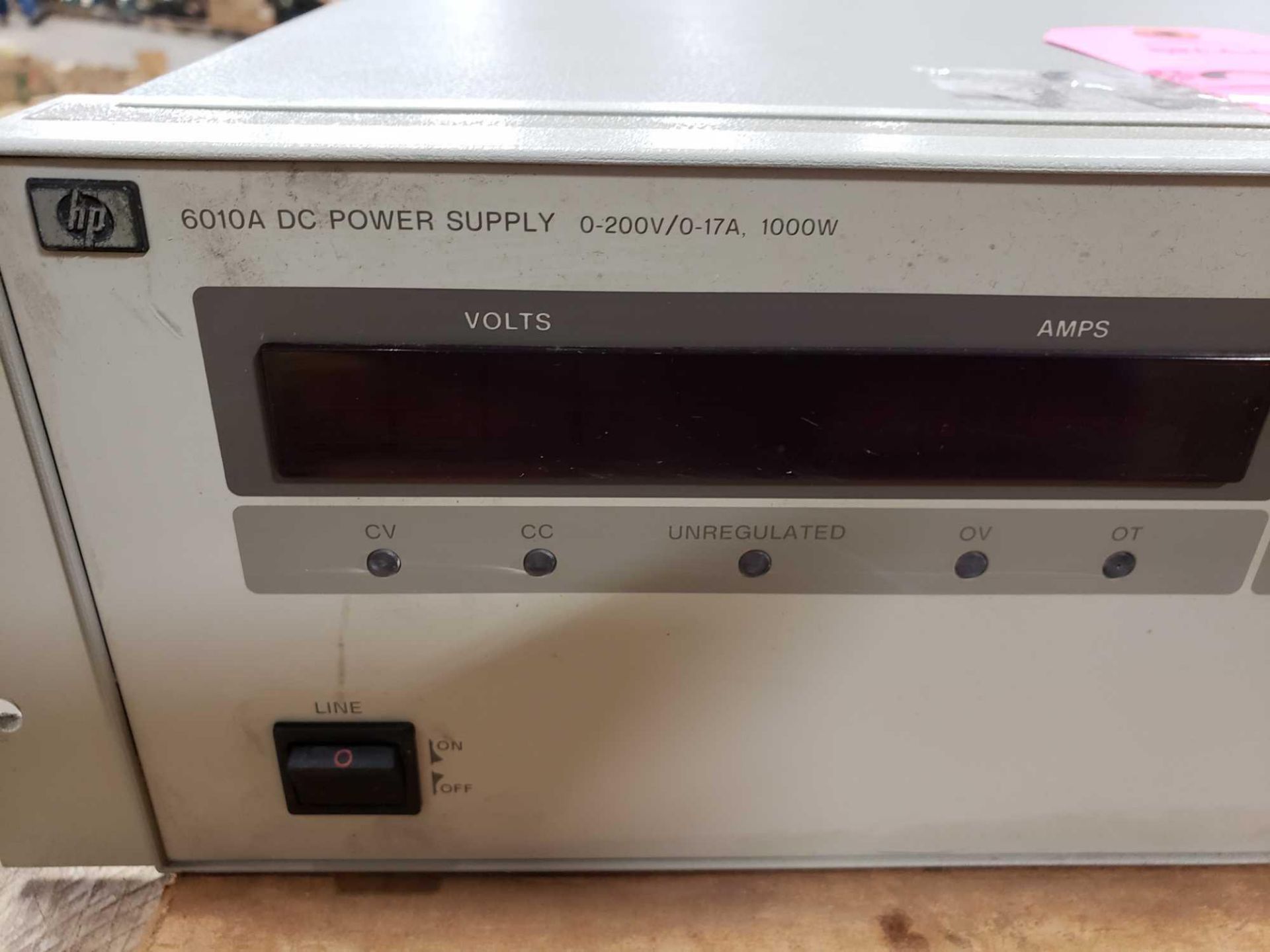 HP model 6010A, DC power supply. 0-200V/0-17A, 1000w. - Image 3 of 3