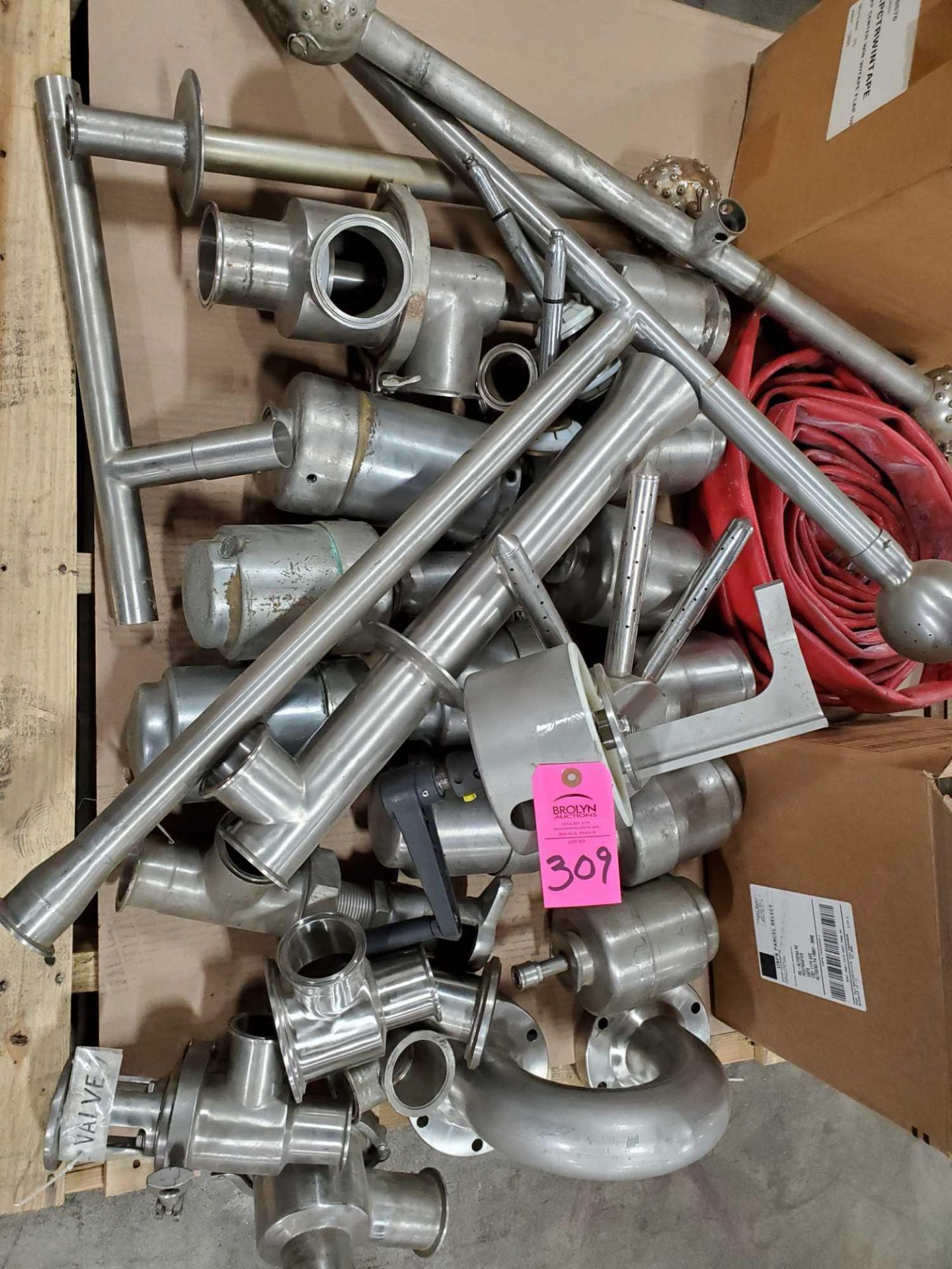 Pallet of assorted Ladish Tri-Clover and other valves and compoents as pictured. - Image 2 of 4