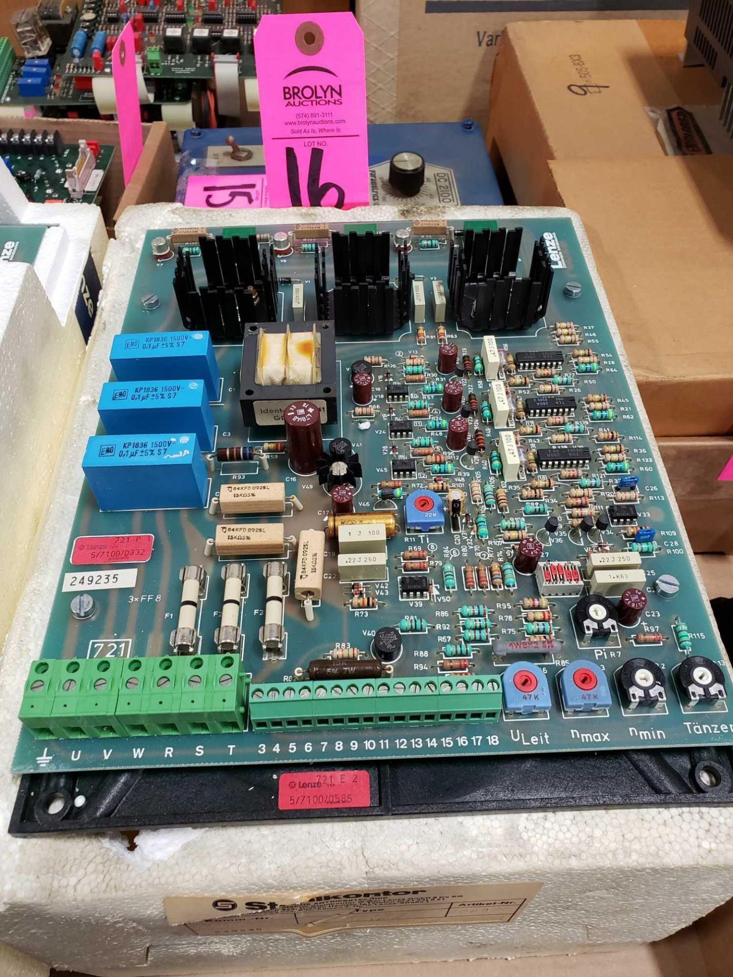 Lenze drive control board model 721. New as pictured.