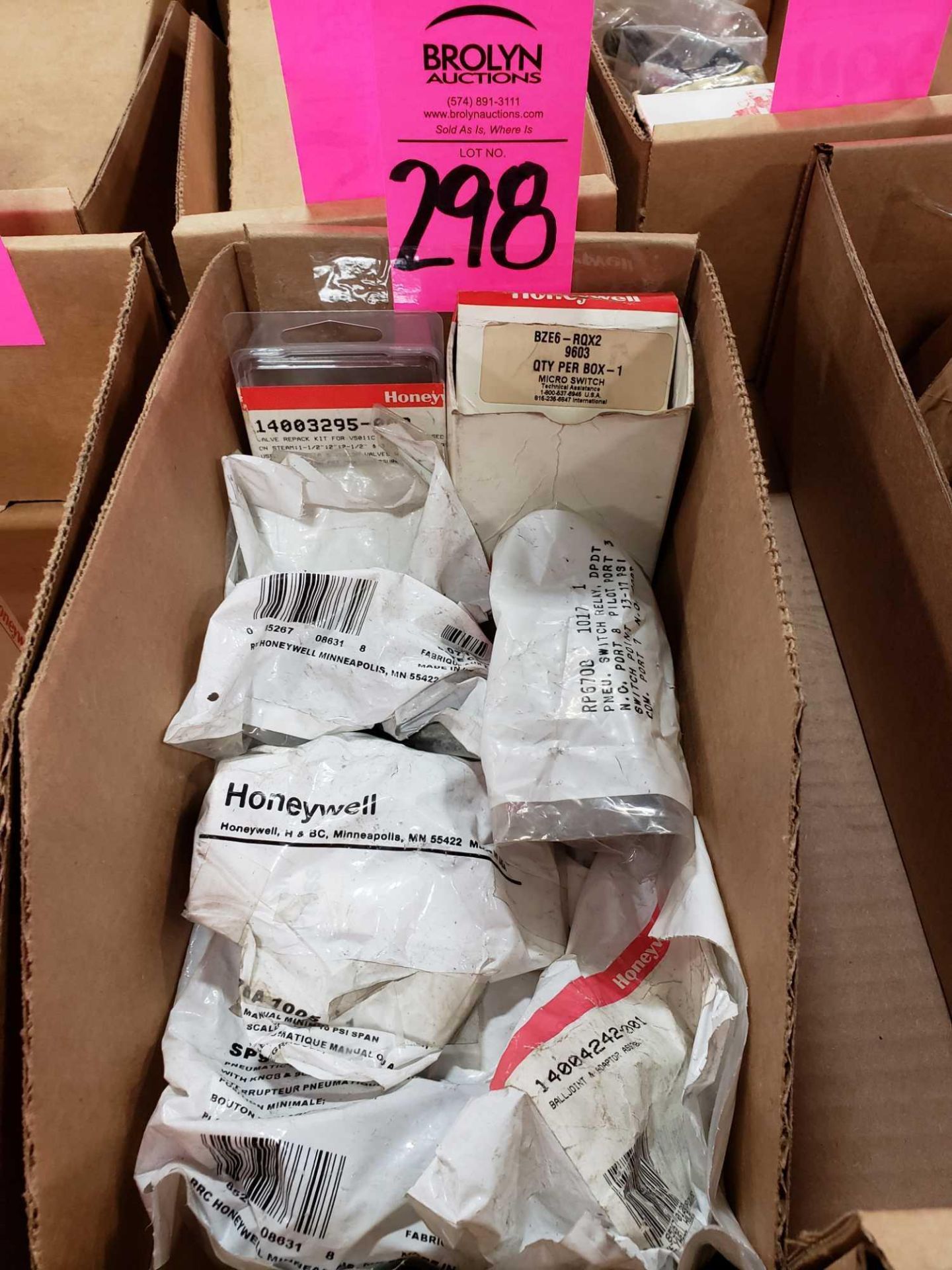 Large assortment of honeywell parts. New in package.