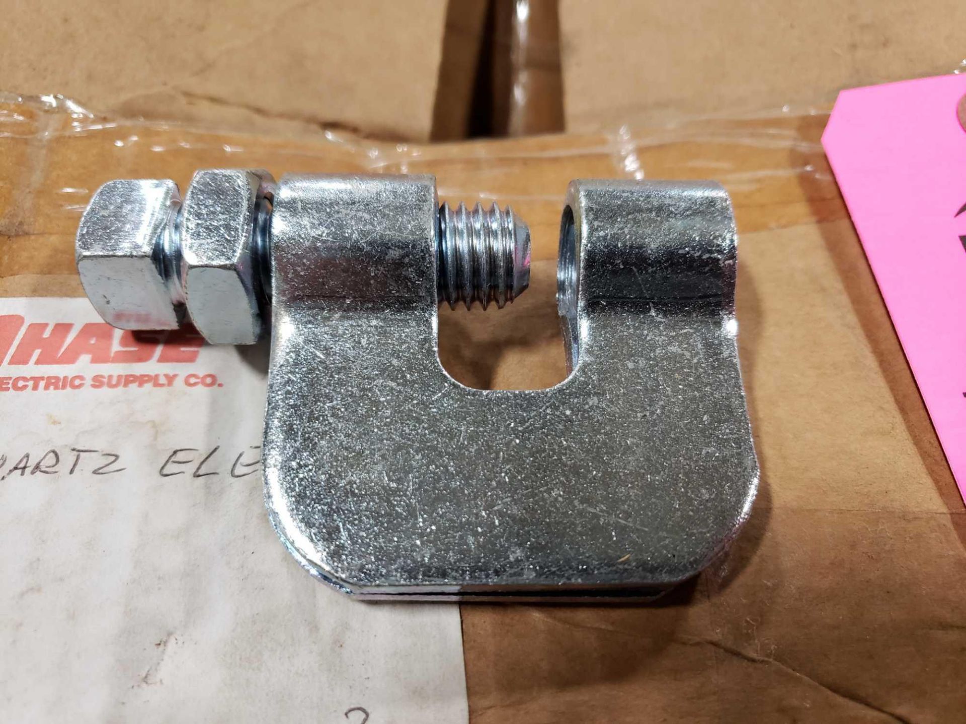 Qty 80 (approx) B-line C-clamp with locknut. Model B351L-5/8. New in bulk box. - Image 3 of 5