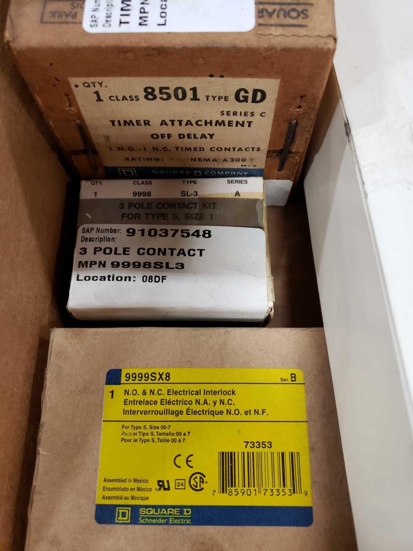 Large assortment of assorted Square D and Allen Bradley parts. New in box. - Image 2 of 3