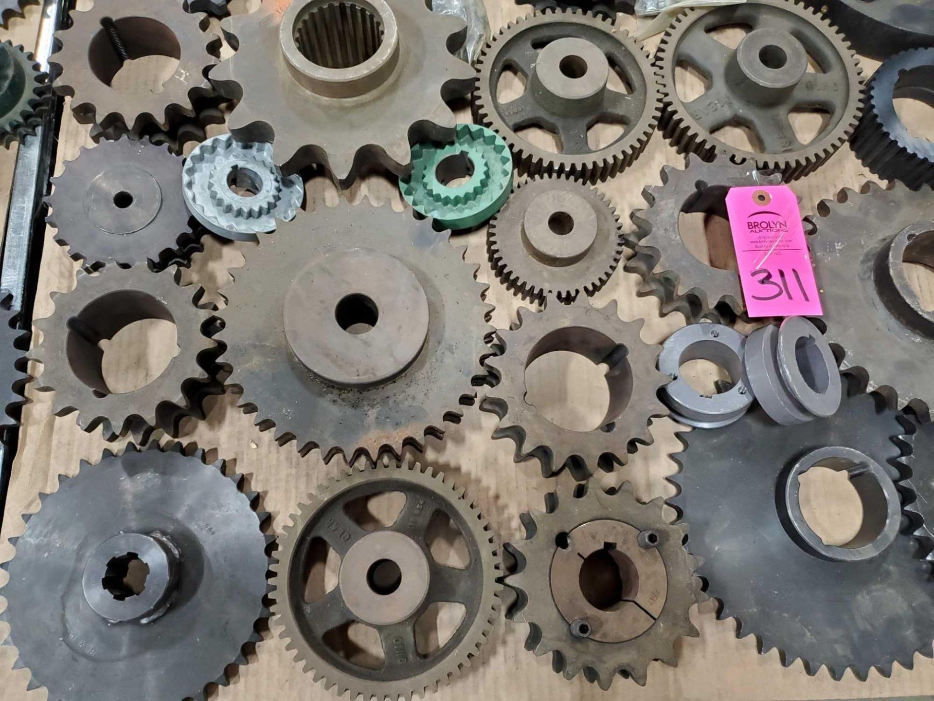 Pallet of assorted pulleys, sheaves, bushings etc. Most new as pictured. - Image 2 of 4