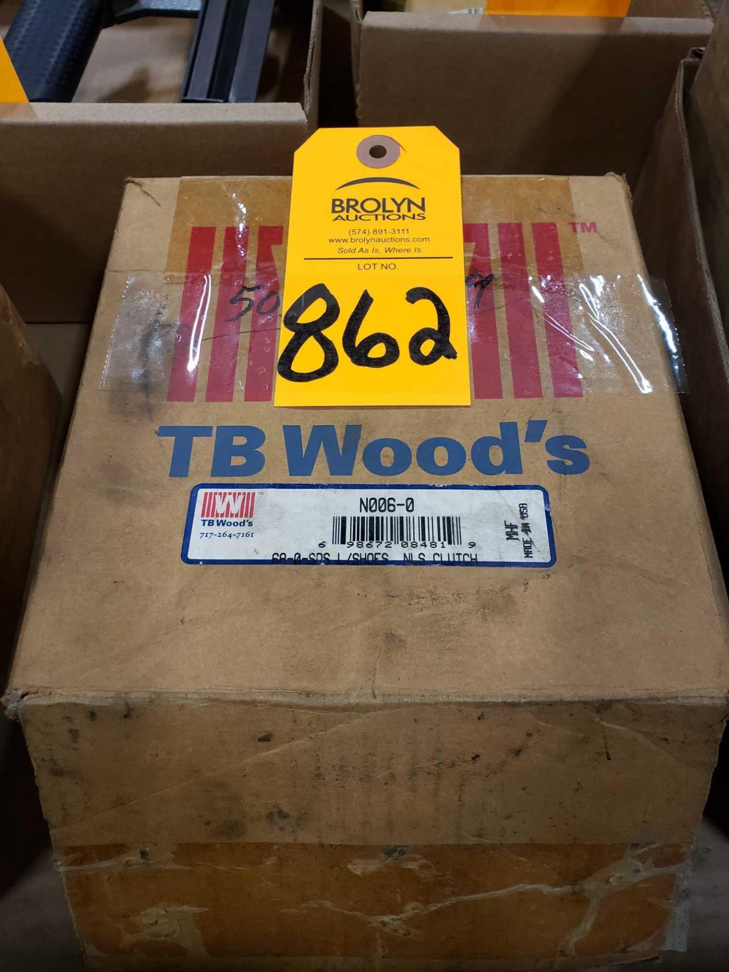 TB woods clutch shoes model N006-0. New in box.
