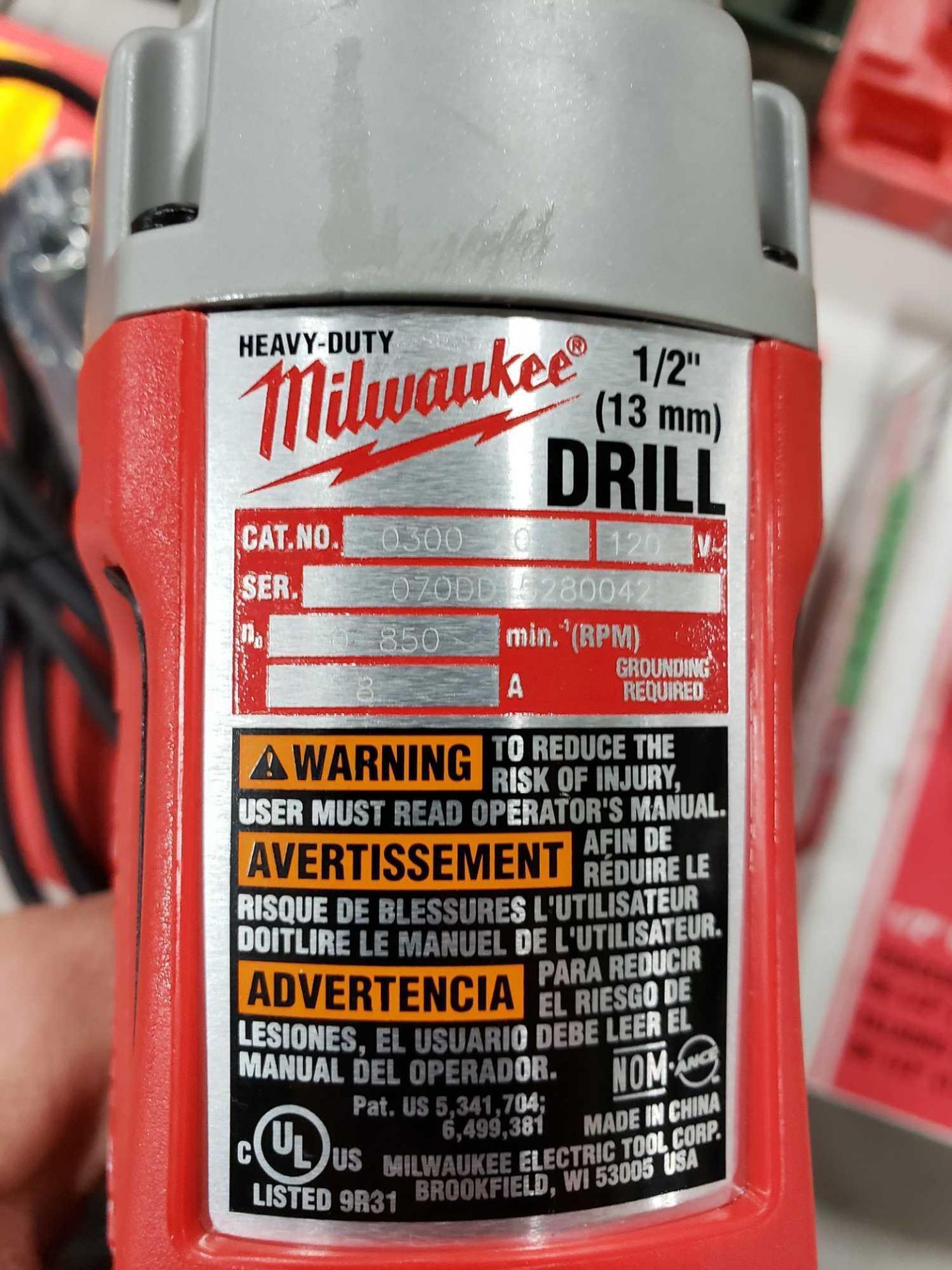 Milwaukee 1/2" drill catalog number 0300-20. New in box. - Image 2 of 2