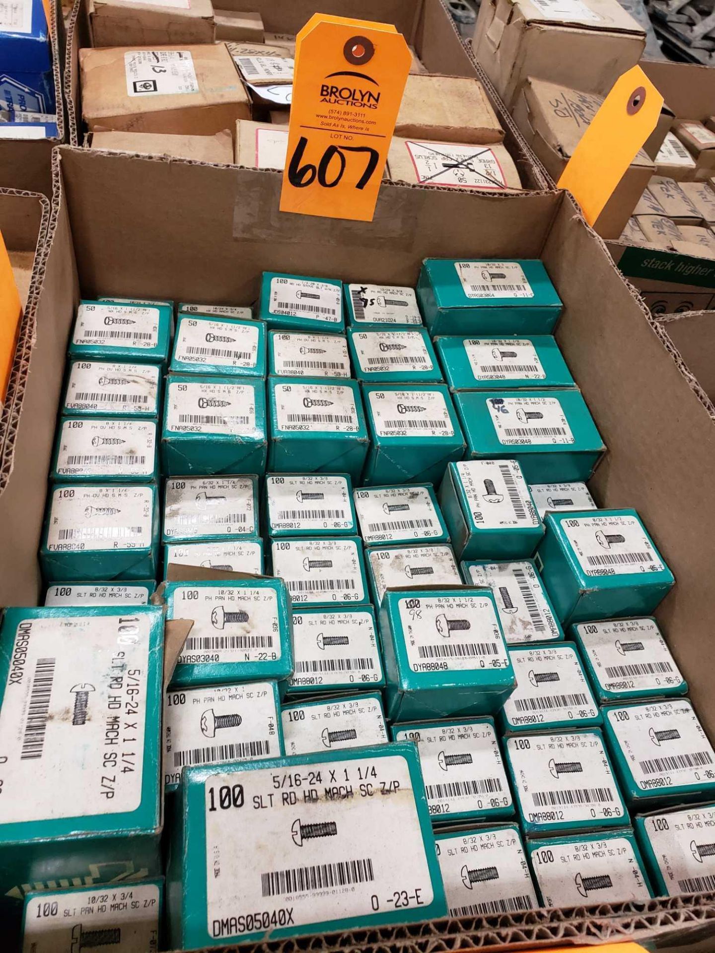 Qty 46 - boxes of assorted new hardware as pictured.