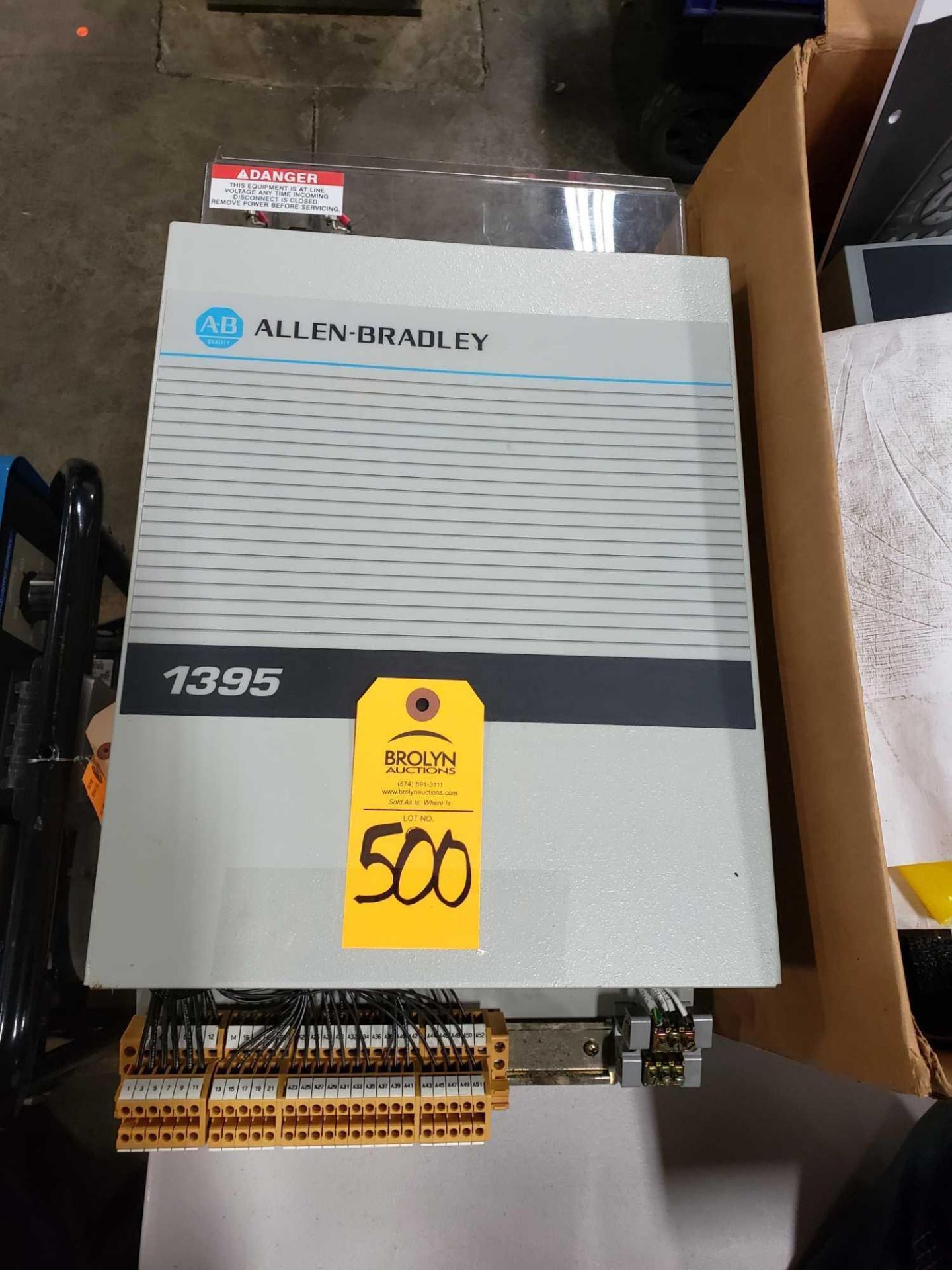 15hp Allen Bradley 1395 DC controller drive. Catalog 1395-B68-C1-P11-P50-X1.