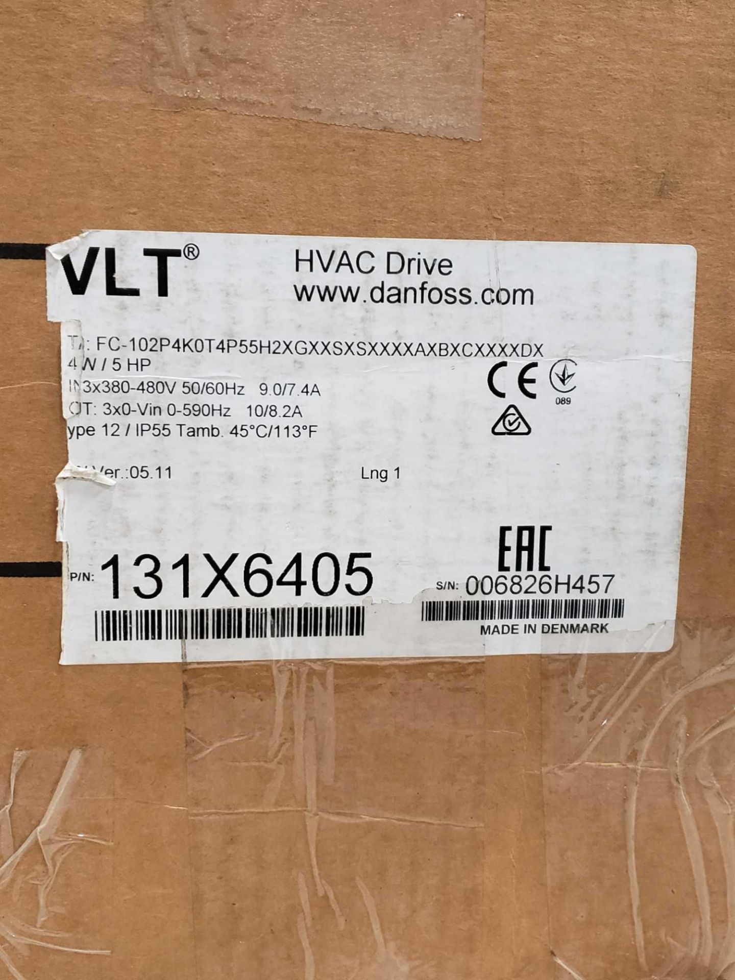 5hp Danfoss VLT HVAC drive. Part number 131X6405. New in box. - Image 3 of 3