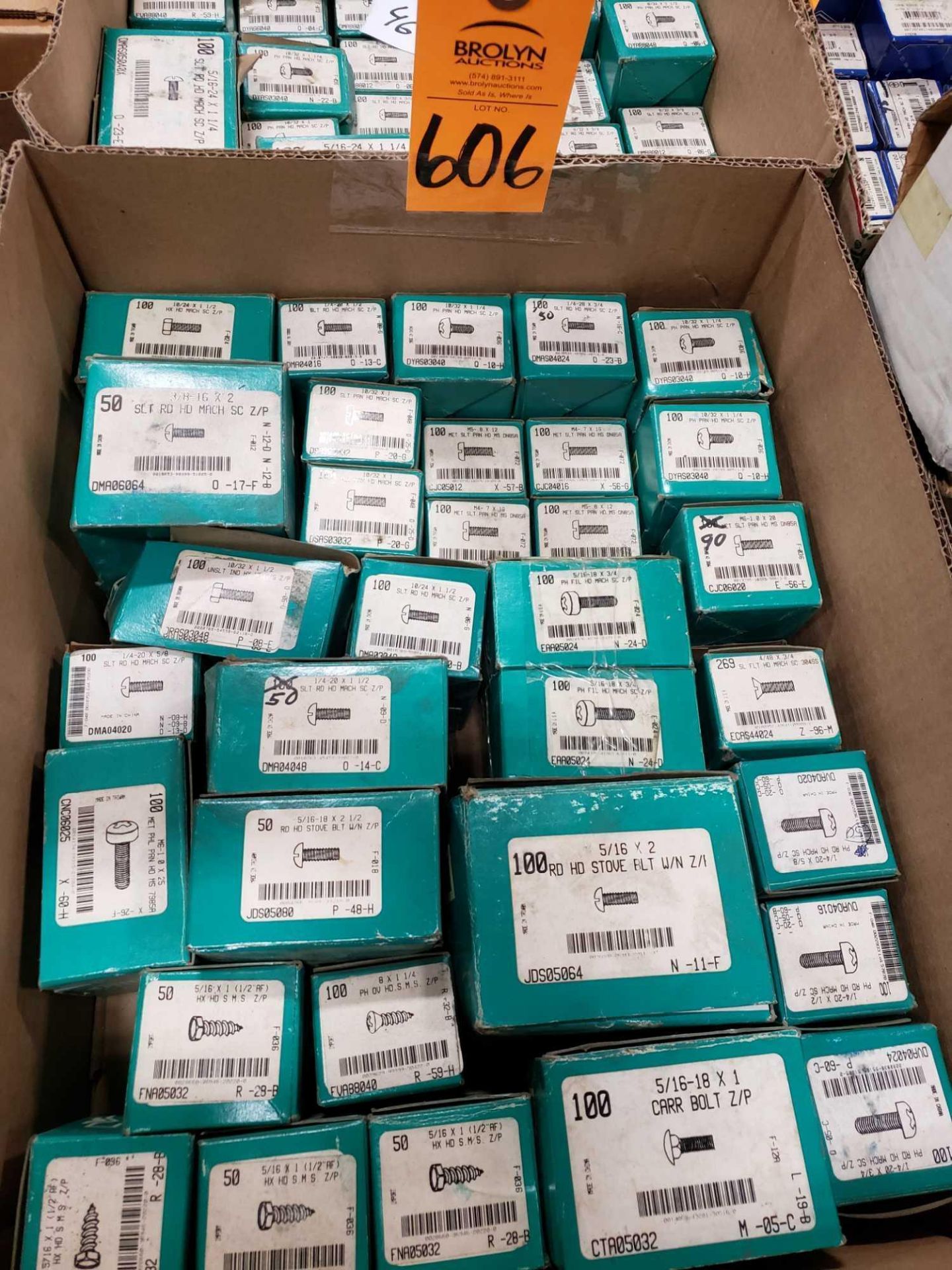 Qty 33 - boxes of assorted new hardware as pictured.