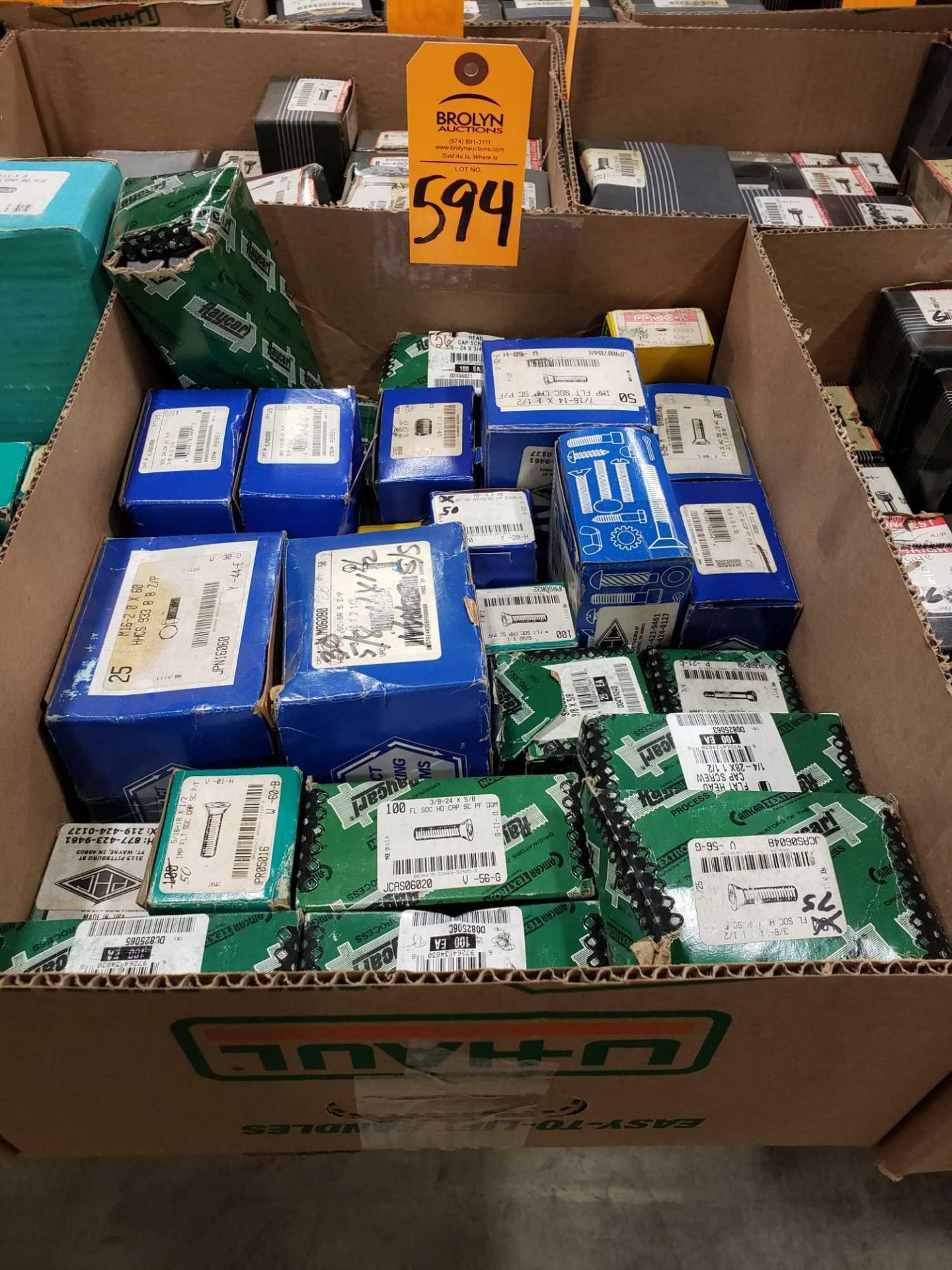 Qty 26 - boxes of assorted new hardware as pictured.