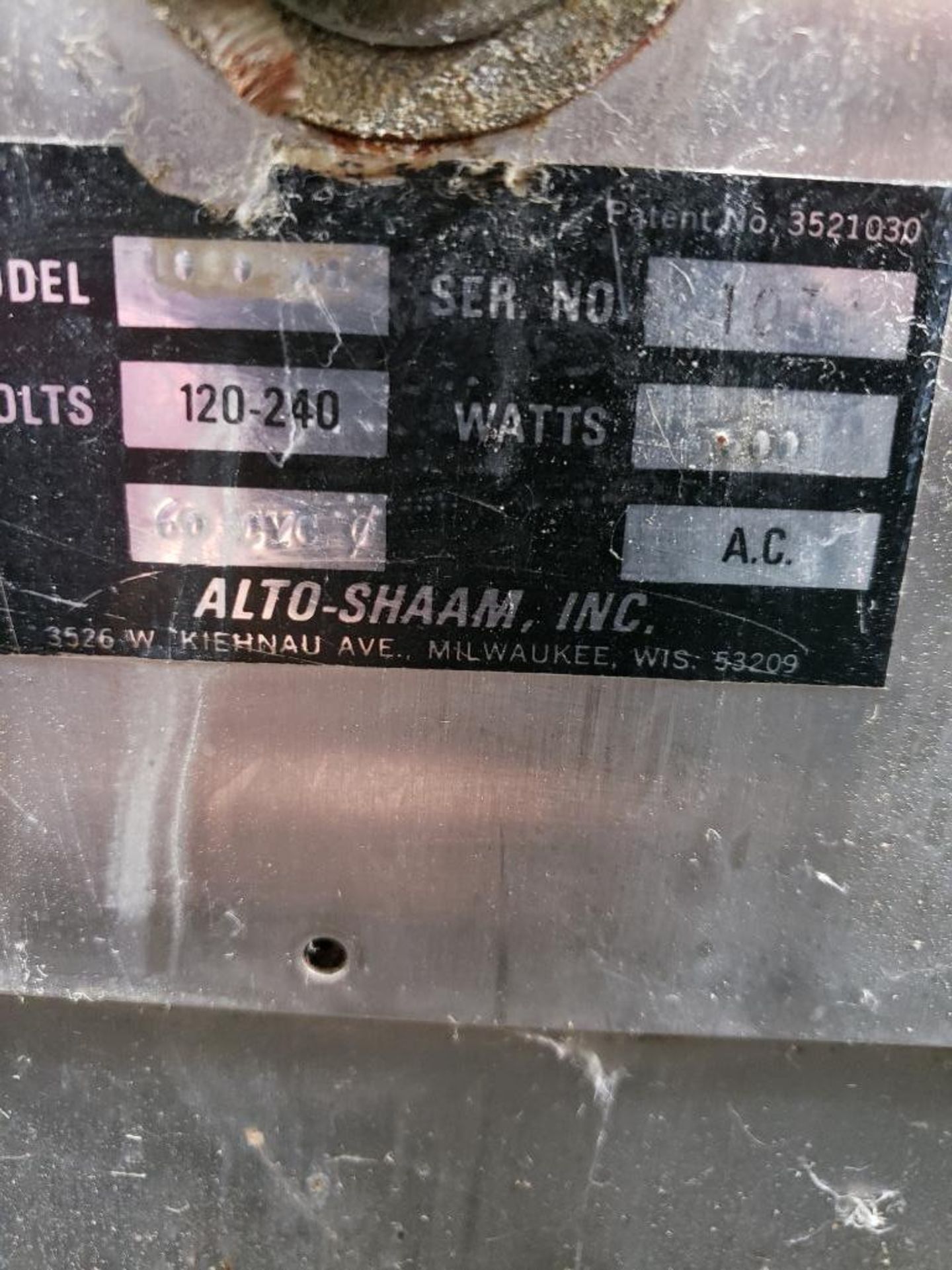 Alto-Shaam 120-240v holding cabinet cooker. - Image 3 of 4