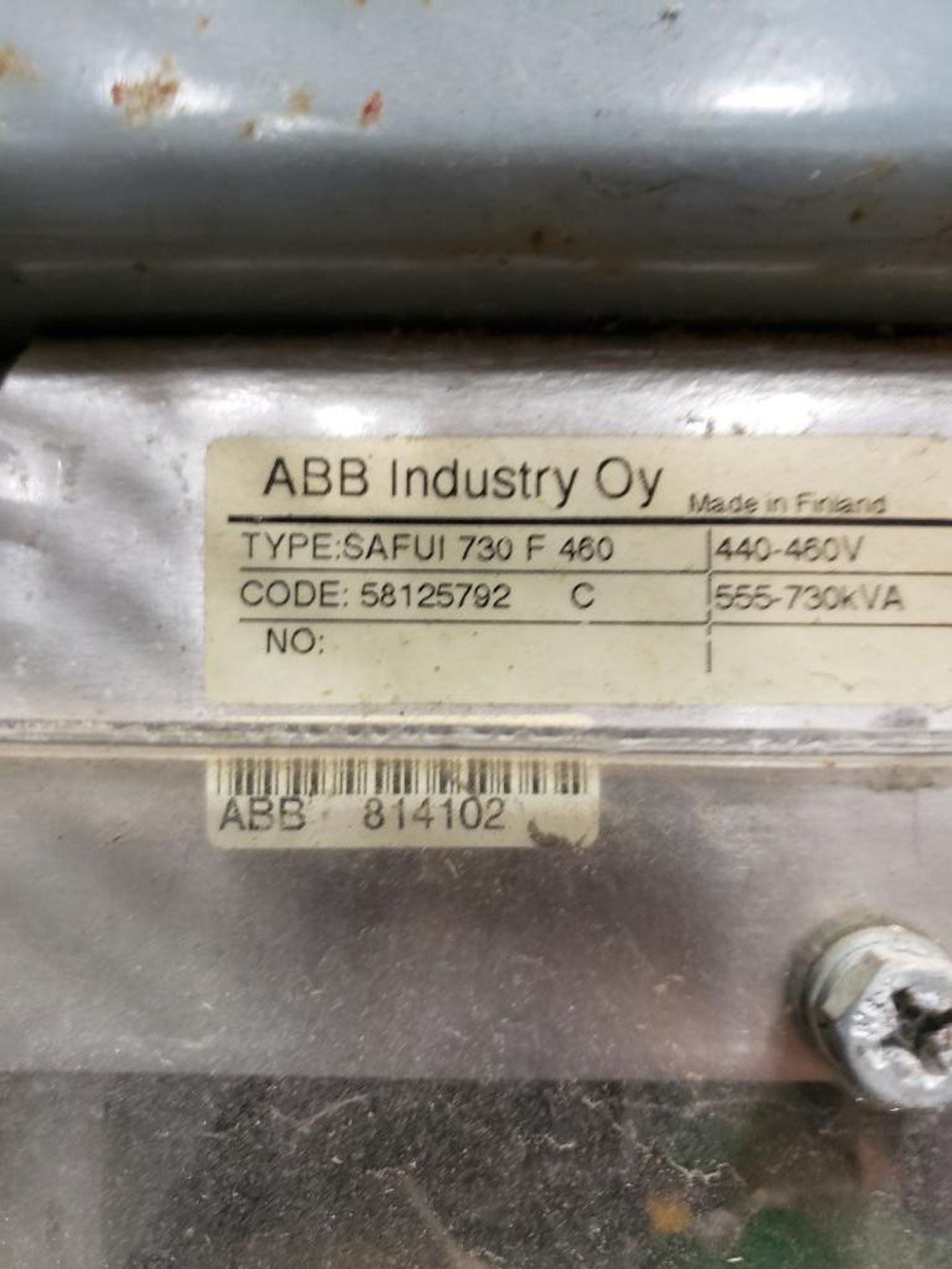 ABB type SAFUC-800F500, 800kVa variable speed drive. - Image 4 of 10