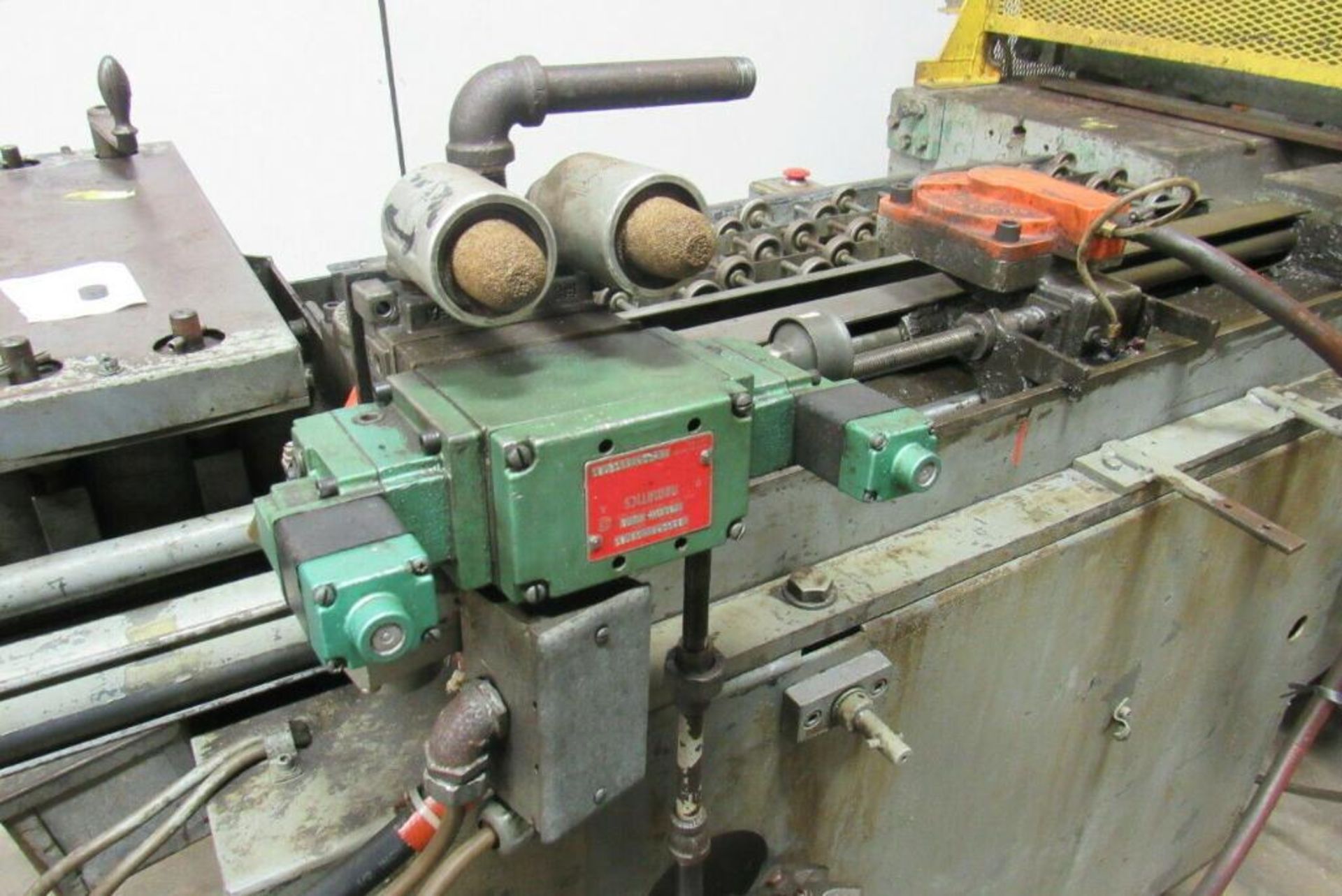 48" x 1/8" Morgan Rushworth automatic power feed cut to length line shear. - Image 9 of 11